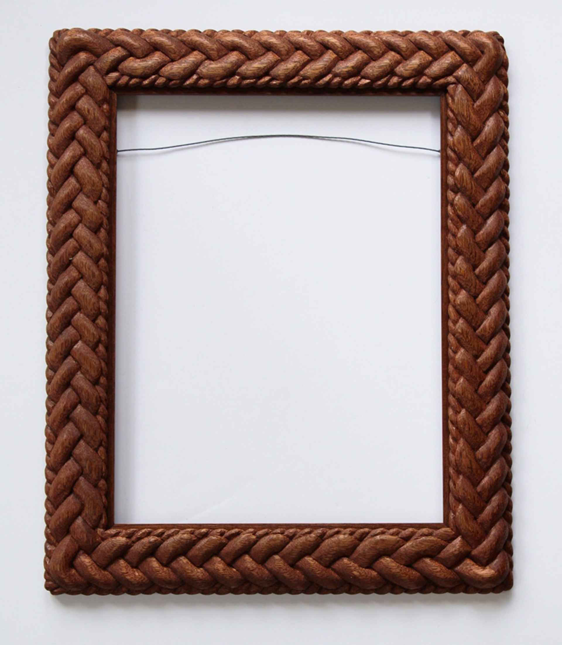 Walnut and Mahogany Framed Mirror by Traci Rhoades