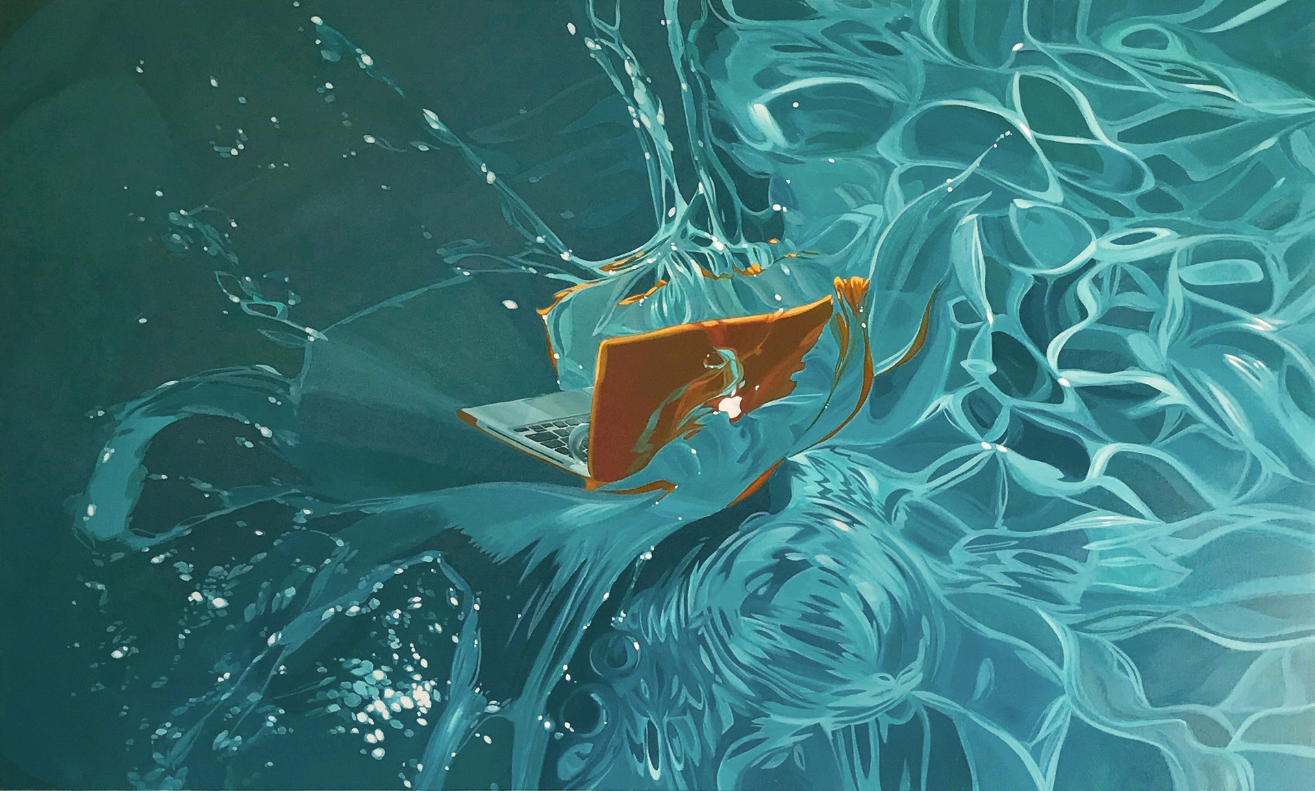 Mac in Water by Benjamin Anderson