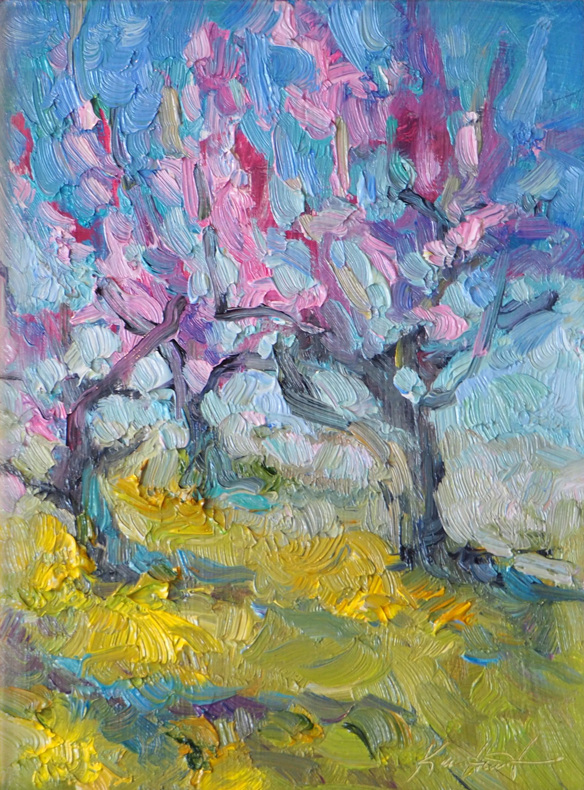 Peach Trees by Karen Hewitt Hagan