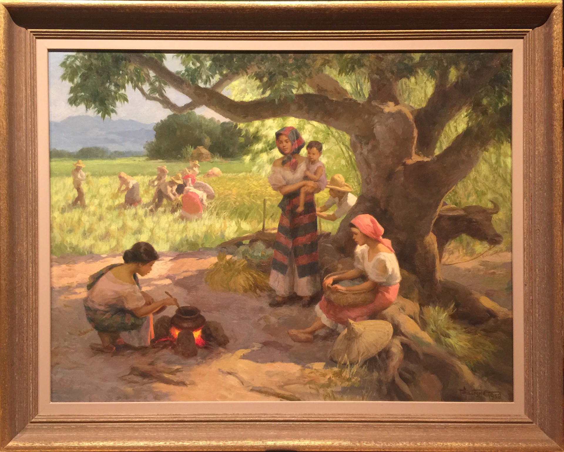 Afternoon Meal of the Rice Workers by Fernando Amorsolo