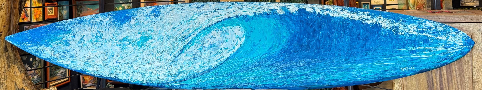 Pipeline Wave Surfboard by Rafael Pereda