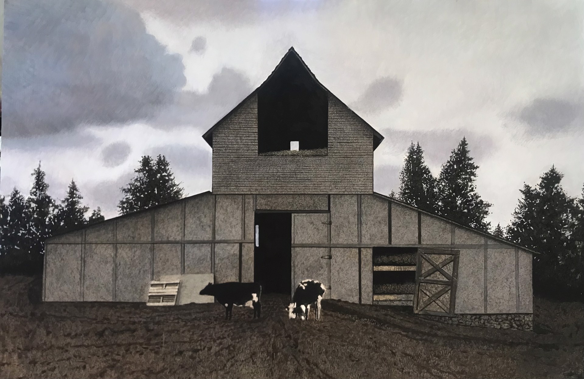 Evening Farm by Eric G. Thompson