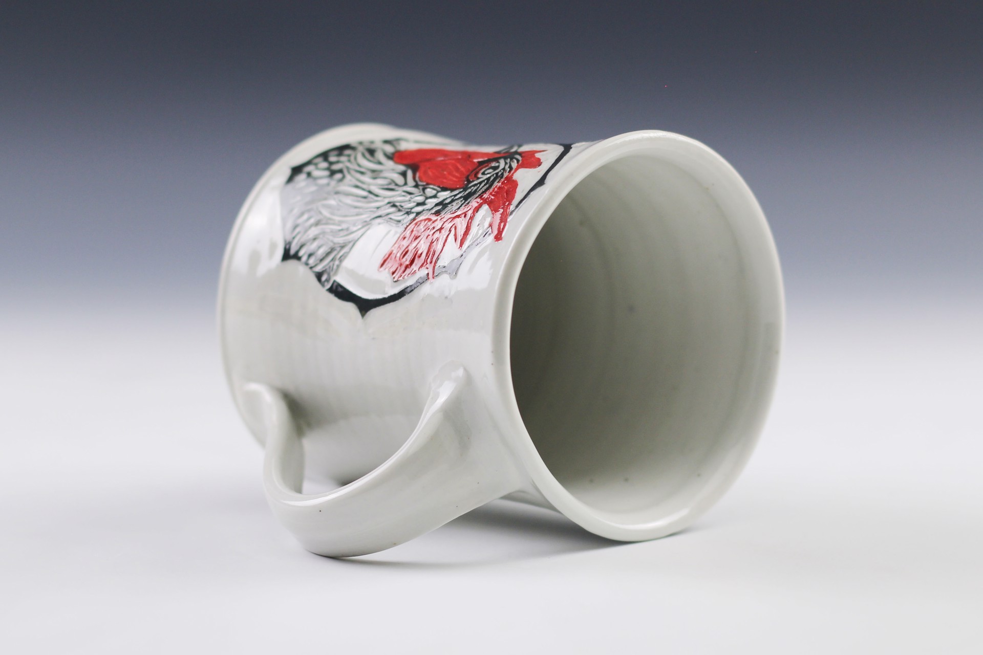 Rooster Mug by Glynnis Lessing