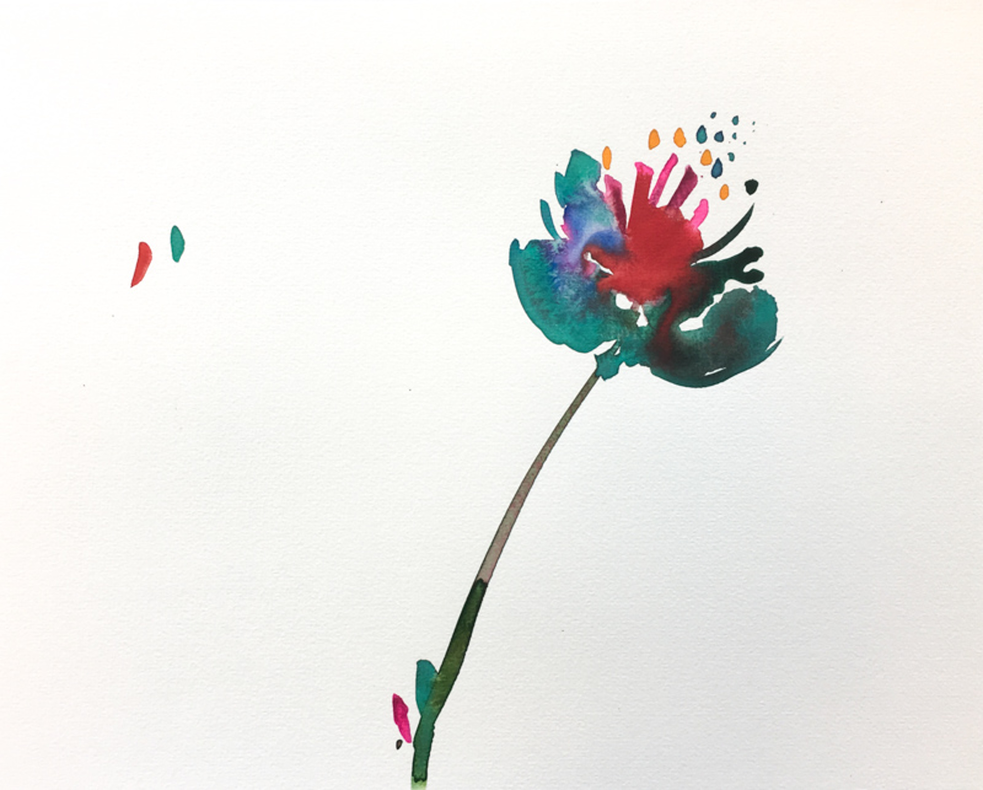 Floral Watercolor No. 4 by Christian Rothmann