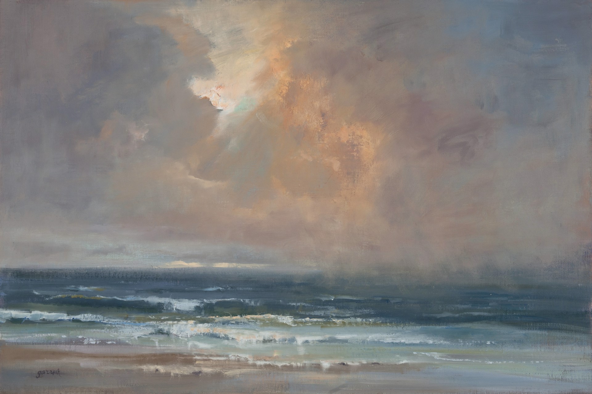 "Inspiration Sunrise" original oil painting by Mary Garrish