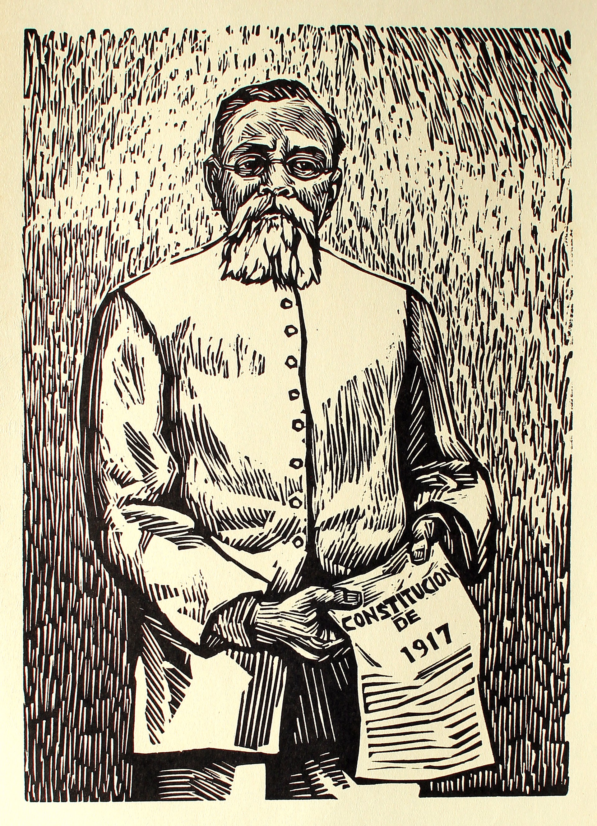 Venustiano Carranza, Promotor de la Constitución de 1917 (1859-1920) by Alfredo Zalce