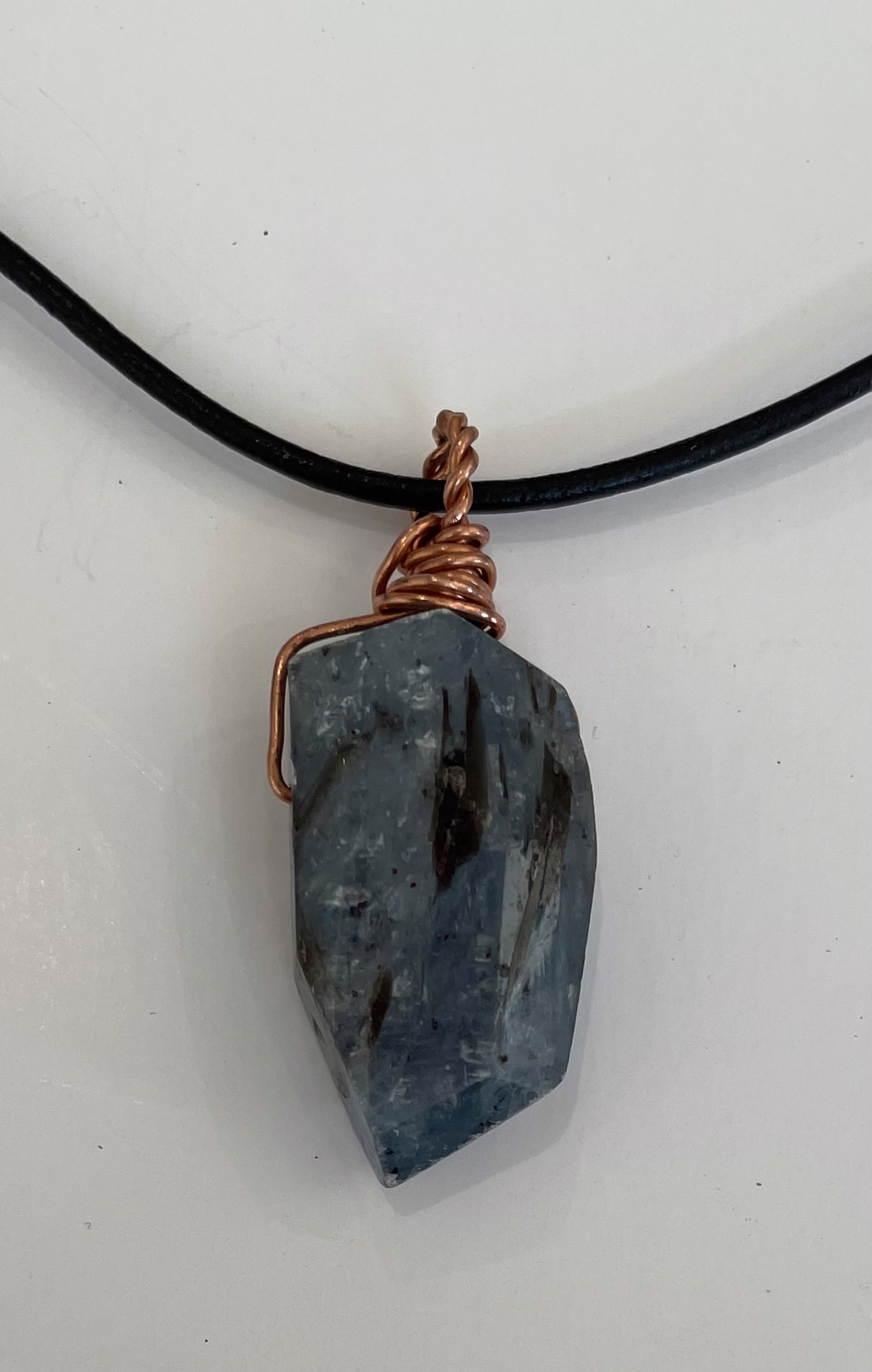 Kyanite and Copper Necklace by Emelie Hebert