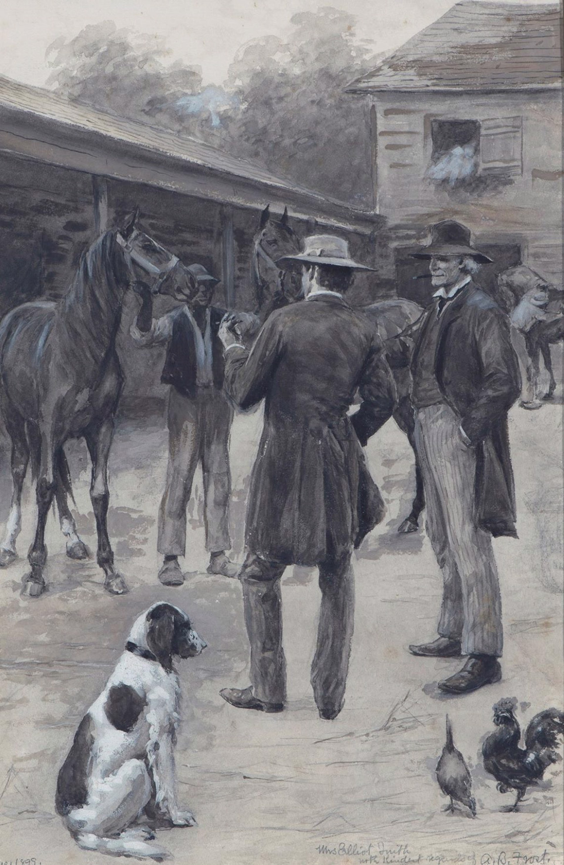 Plantation Owners Horse Trading by Arthur Burdett Frost
