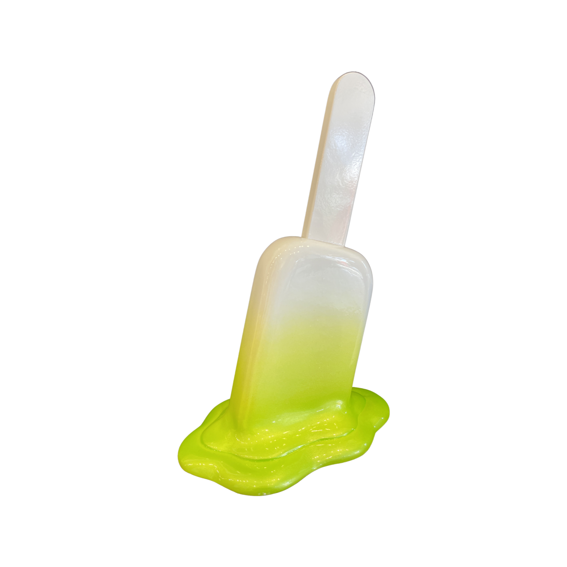 White/Lime Small Popsicle by Popsicles  by Elena Bulatova