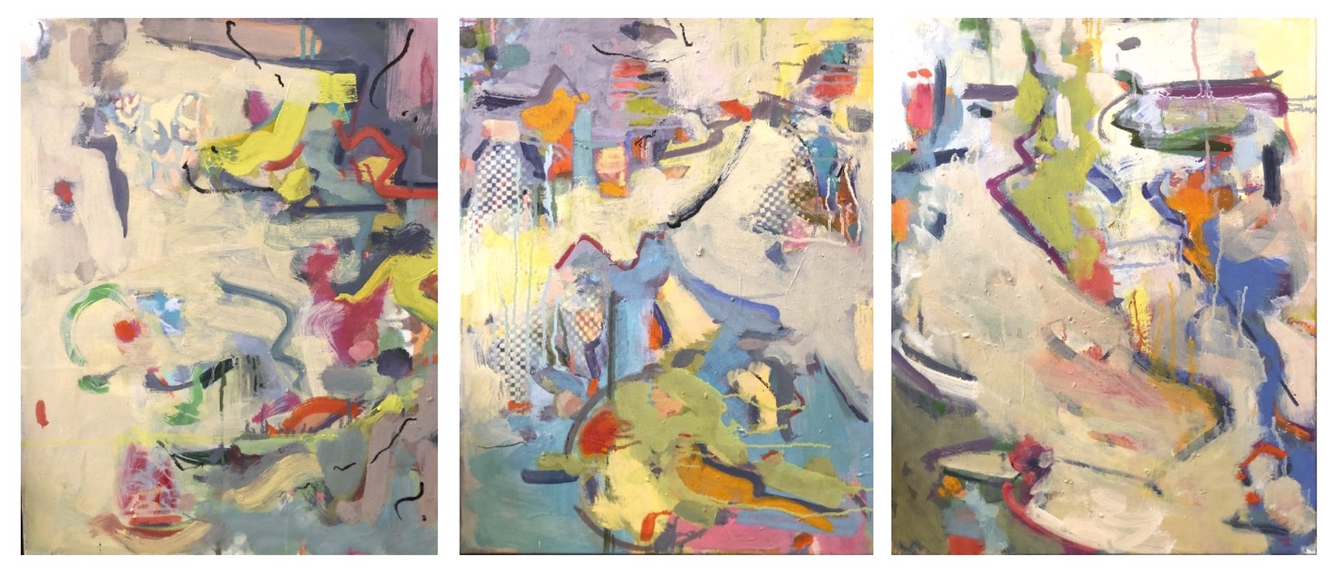 Untitled Triptych, 1, 2, 3 by Gina Werfel