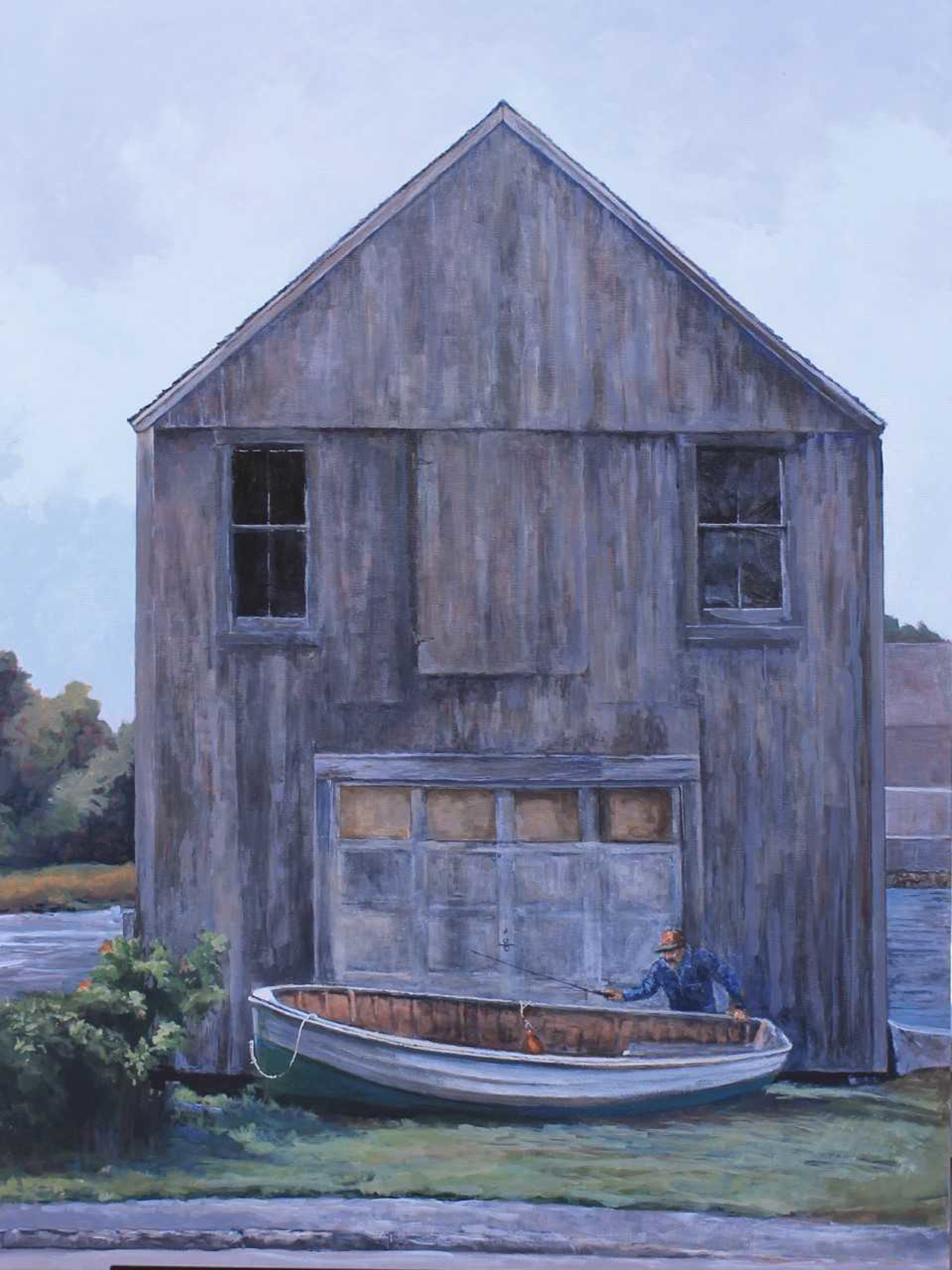 Boat House at Porpoise Cove by Douglas H. Caves Sr.