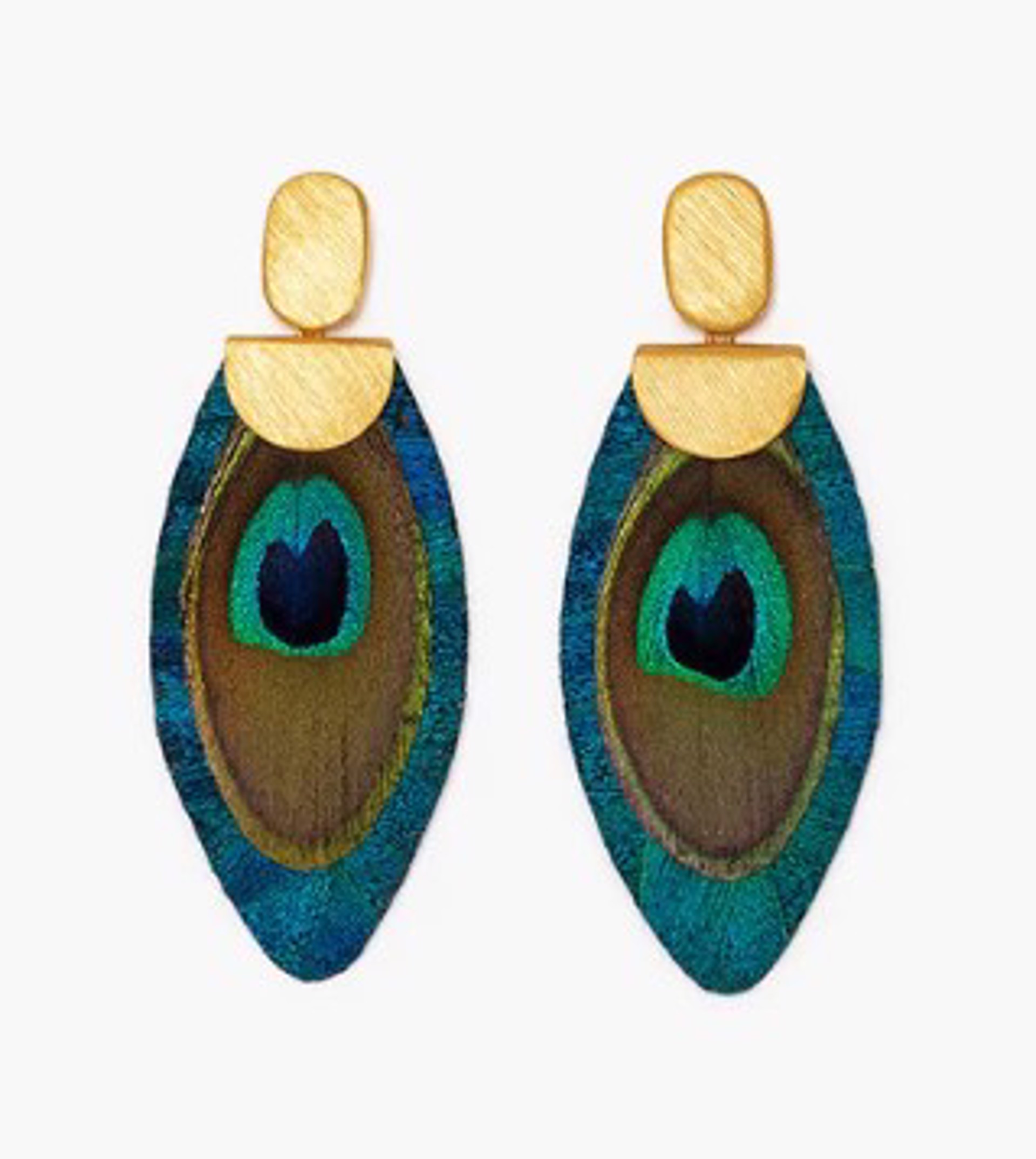 Nikko Blue Drop Earrings - Peacock by Brackish