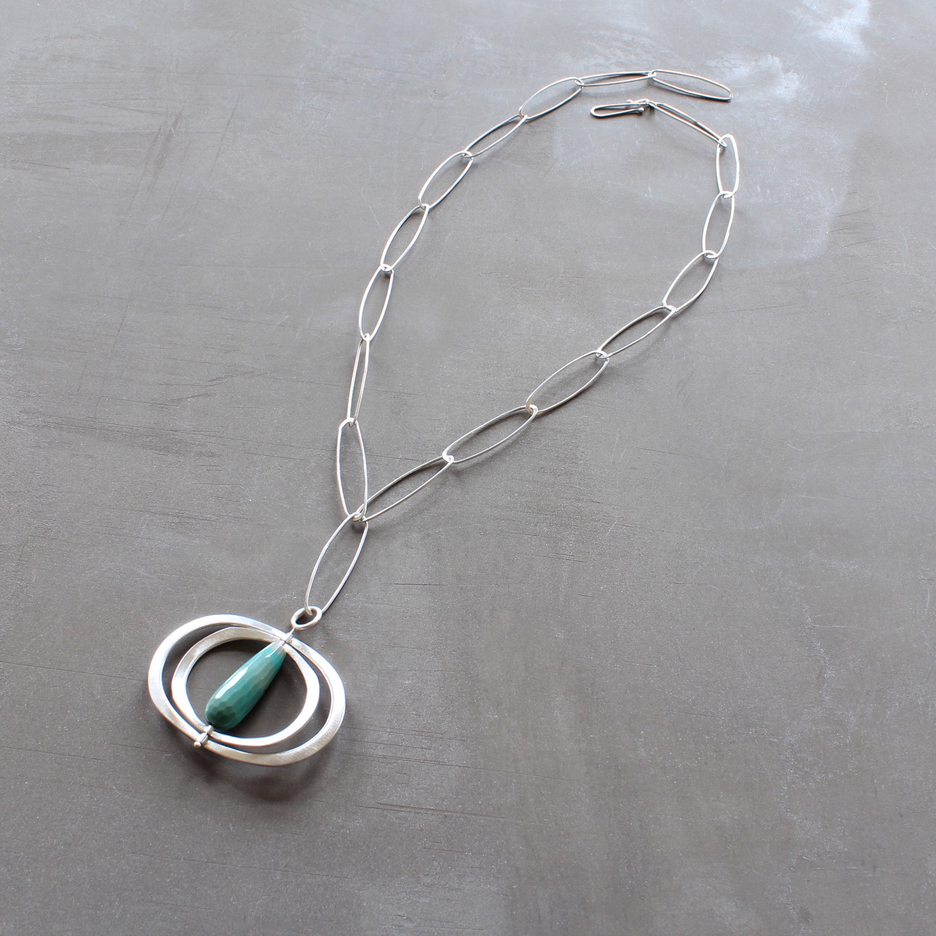 Turquoise + Kenetic Necklace by Audrey Laine