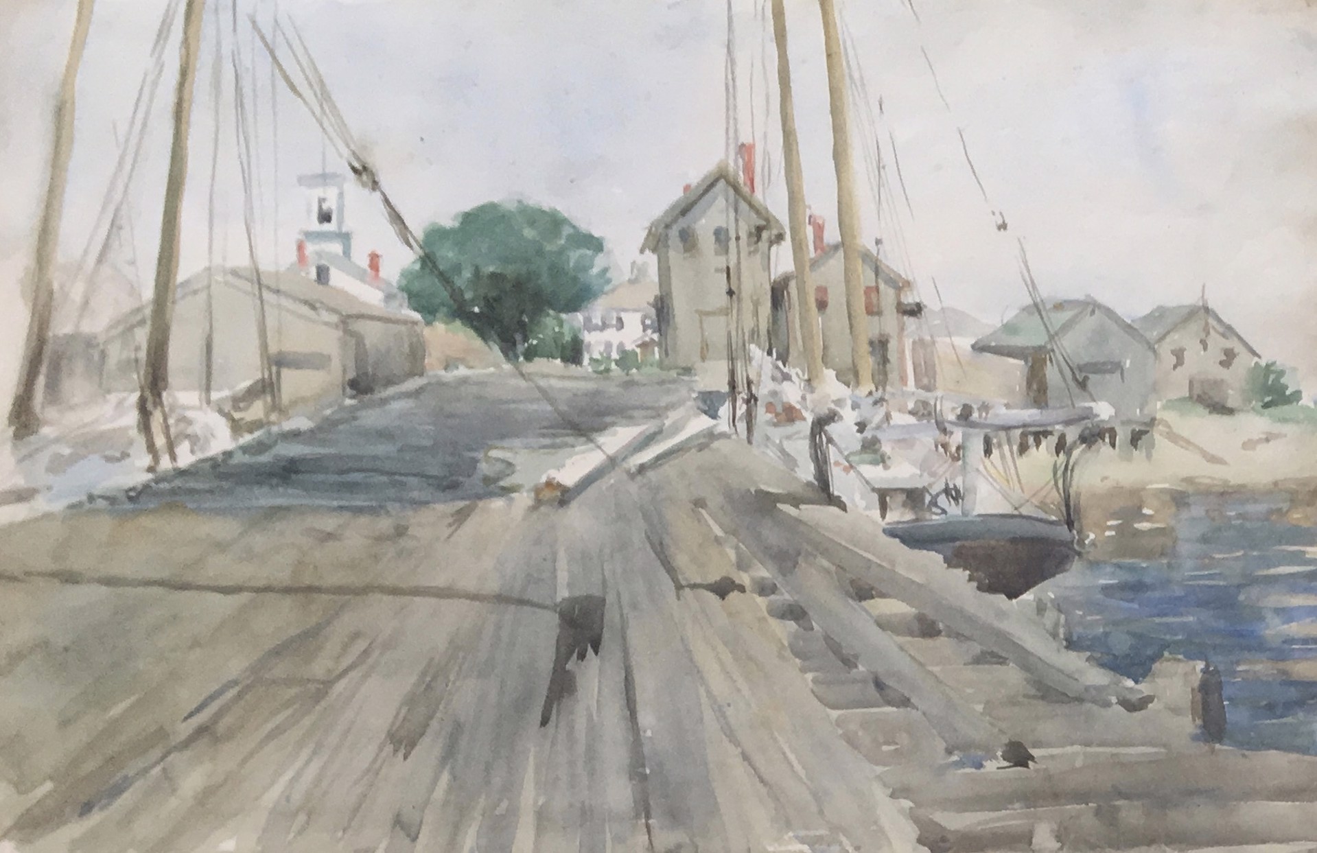 Provincetown Pier by Marion Campbell Hawthorne