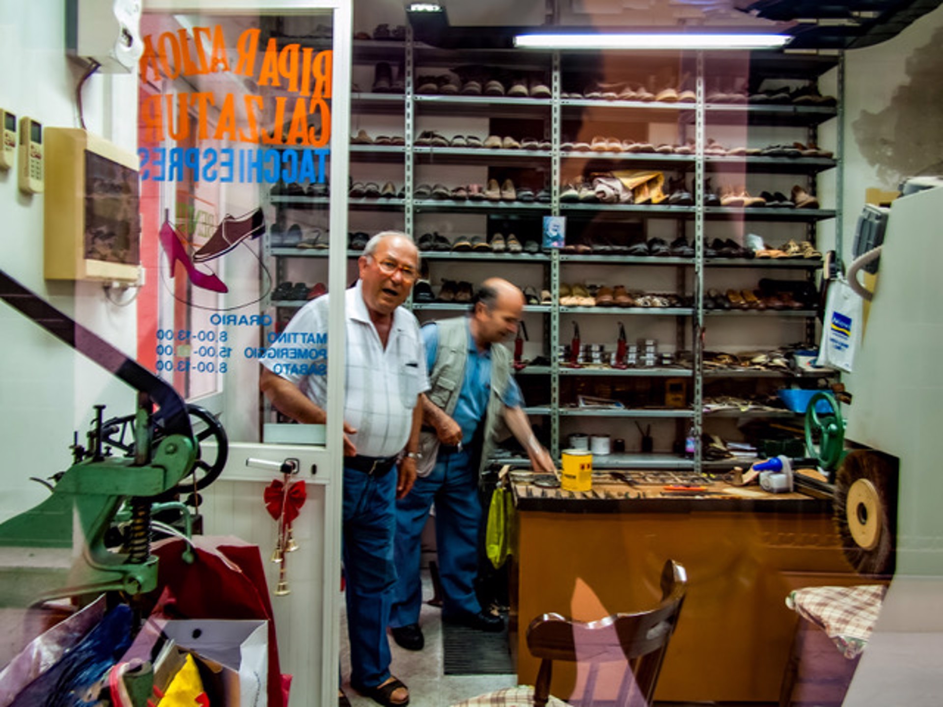 Shoe Repair Shop, Ortigia, Sicily by Lawrence McFarland