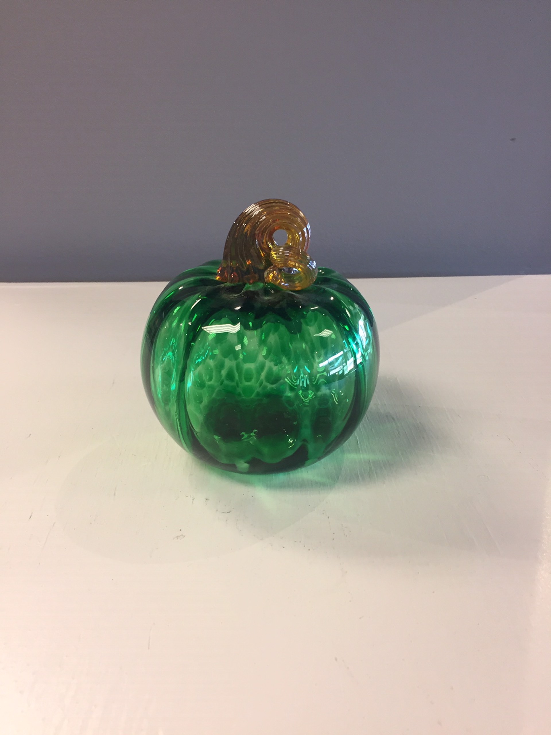 Pumpkin - Emerald by AlBo Glass