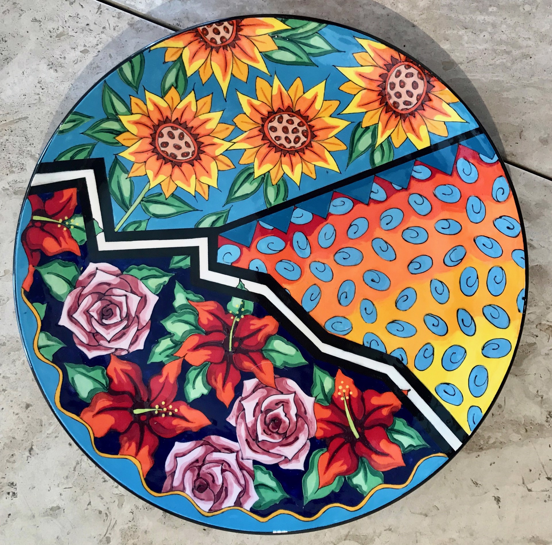 Medium Round Platter by Denise Ford