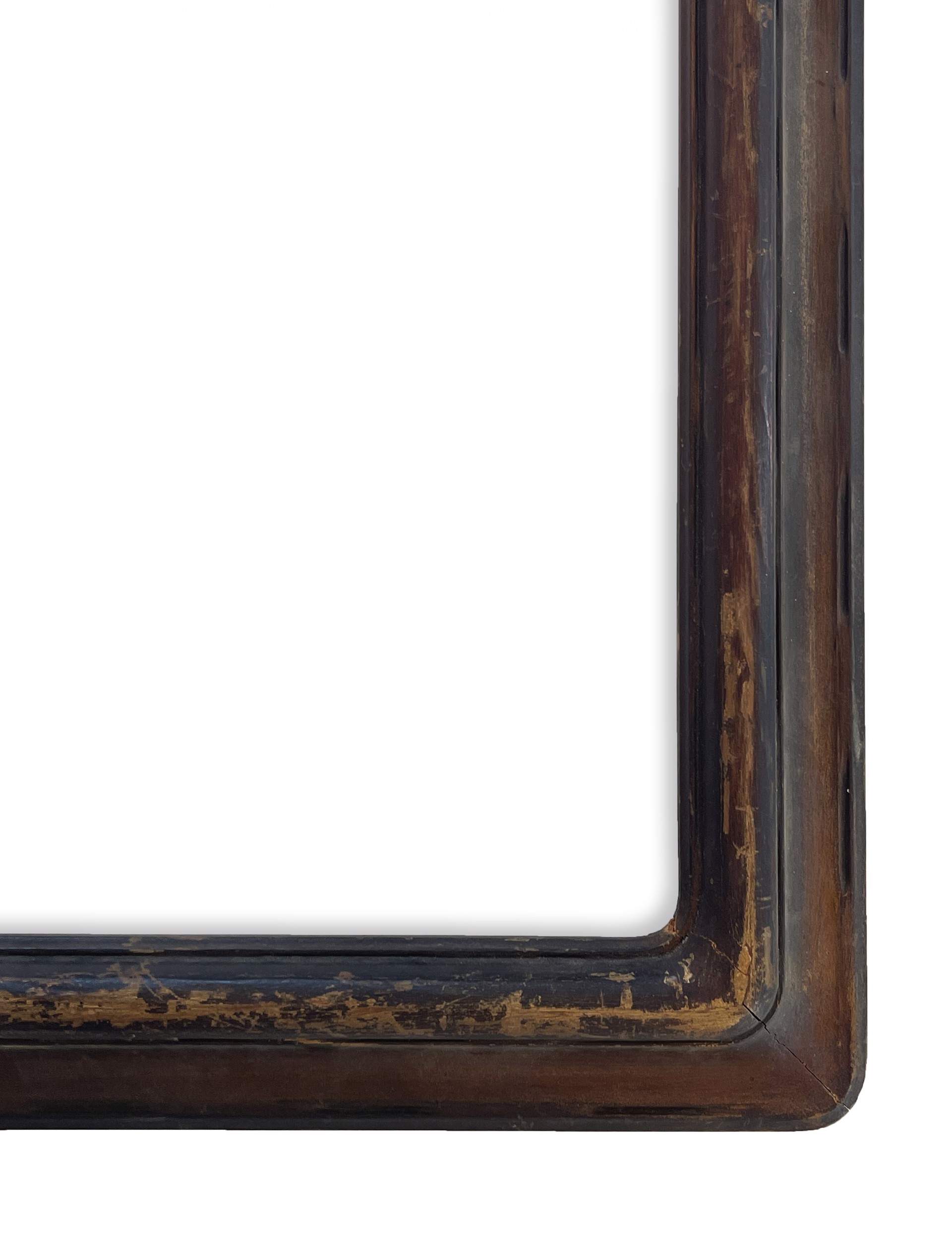 Antique, Hand-Carved, Rounded Corner Wood Frame by Antique Frame