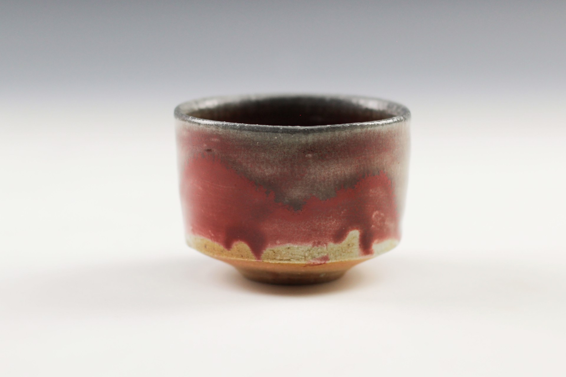 Red Glazed Tea Cup by Shumpei Yamaki