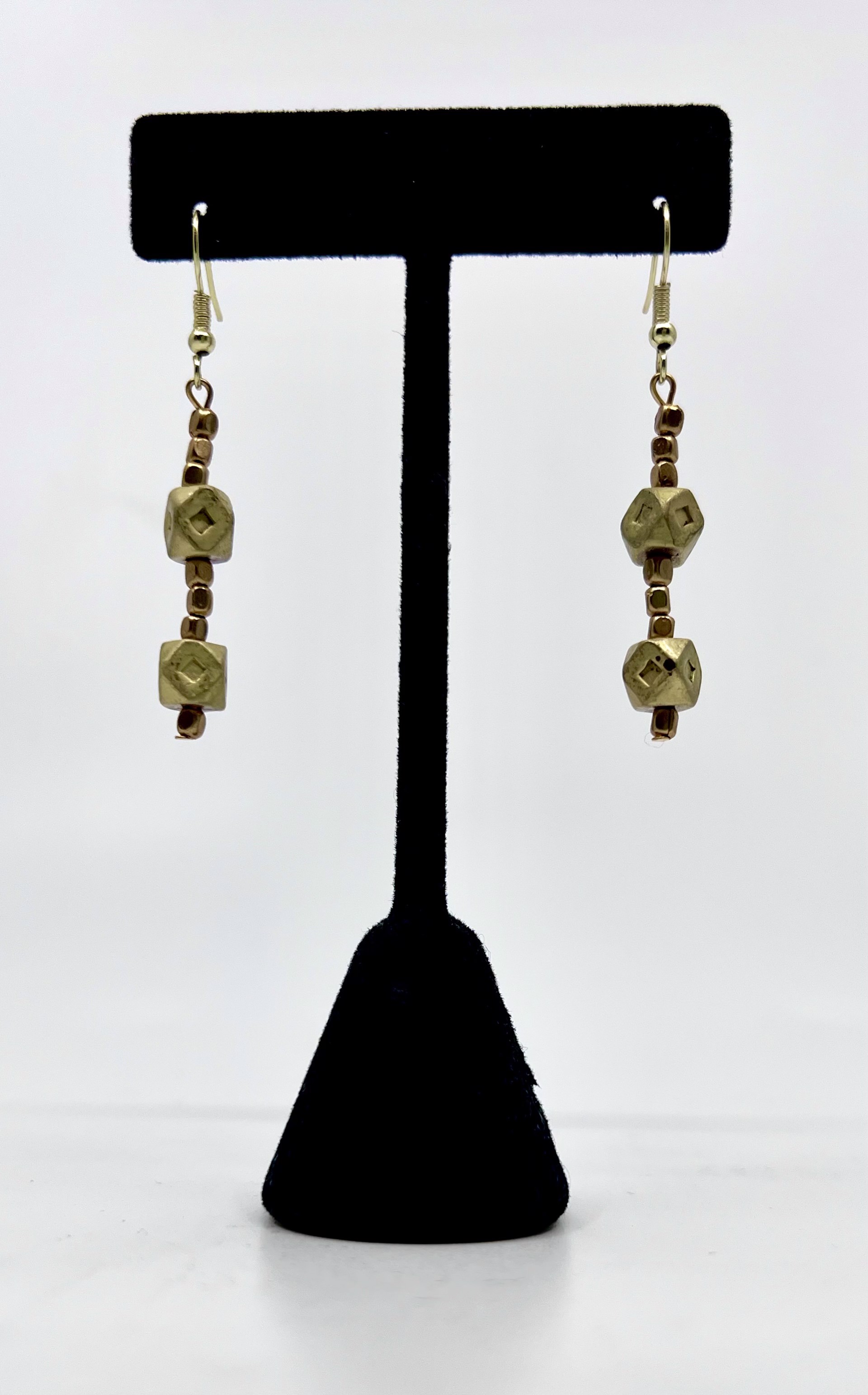 Moroccan Brass 2 Beads by Gina Caruso
