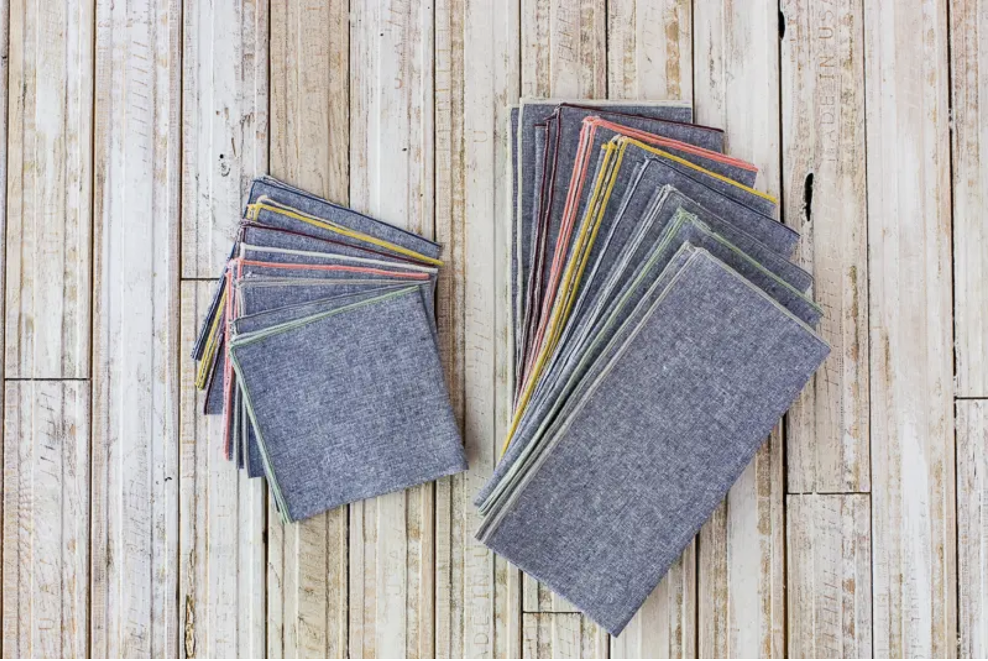 Denim Chambray Cloth Napkin, set of 8 by Dot and Army