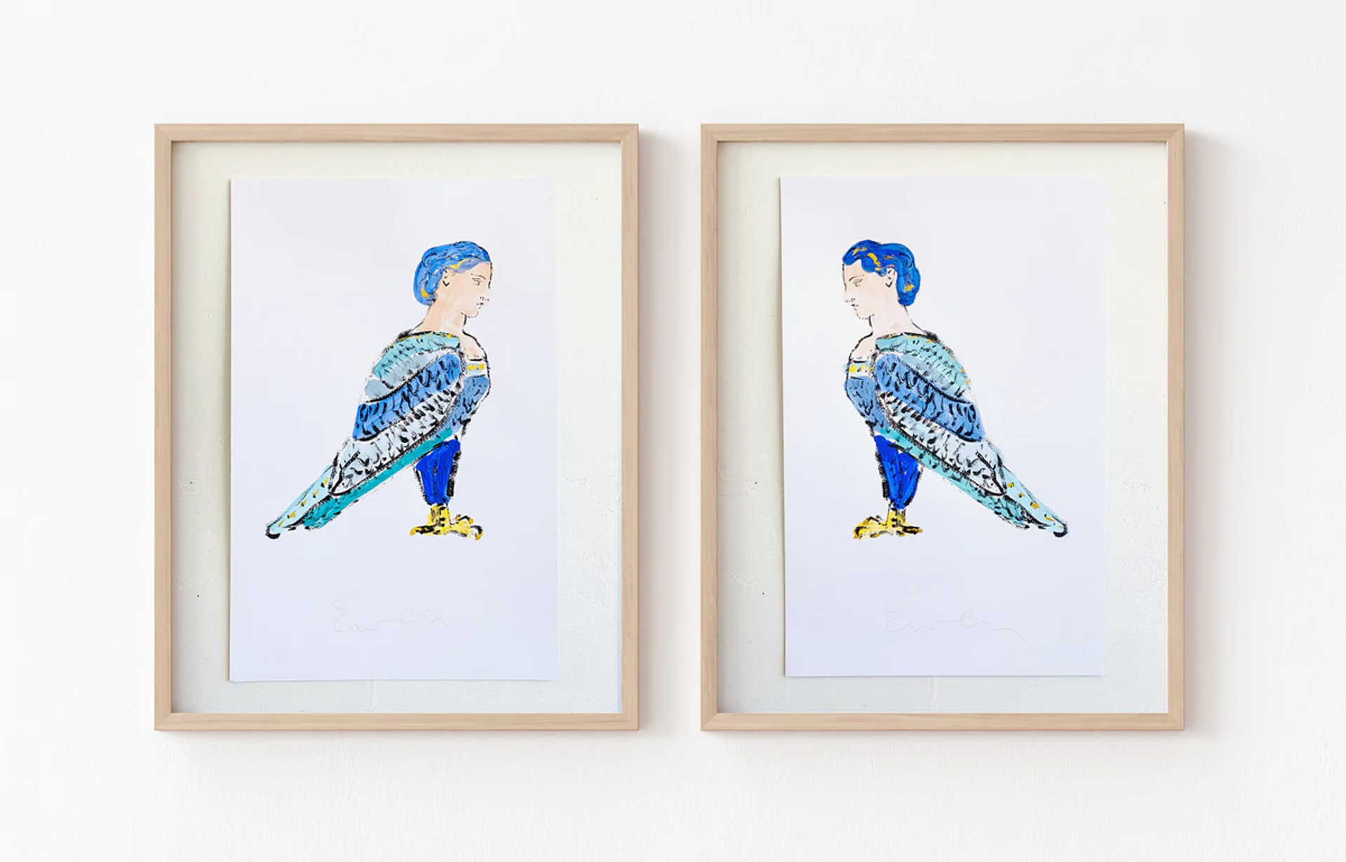 Pair of Harpies 1 by Anne-Louise Ewen