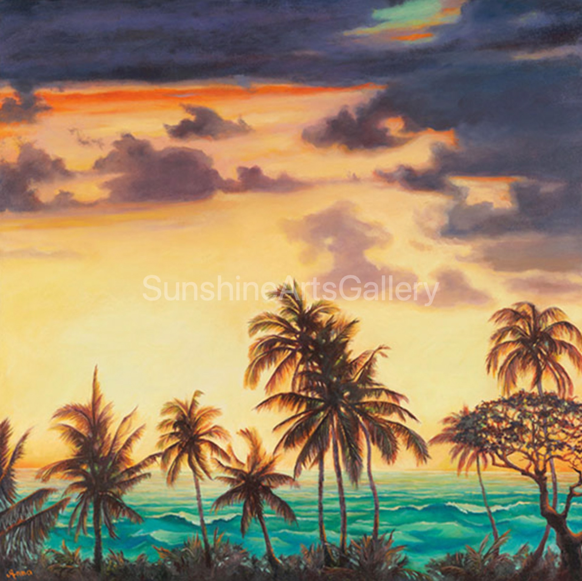 Aloha Sunset by Anna Fuernsteiner