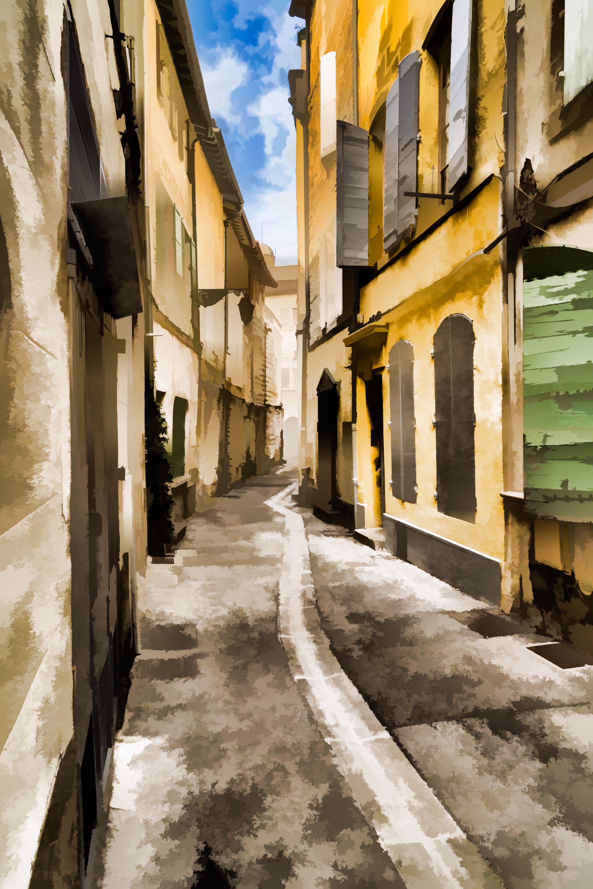 Streets of Arles II (Impressions) by Arnold Abelman