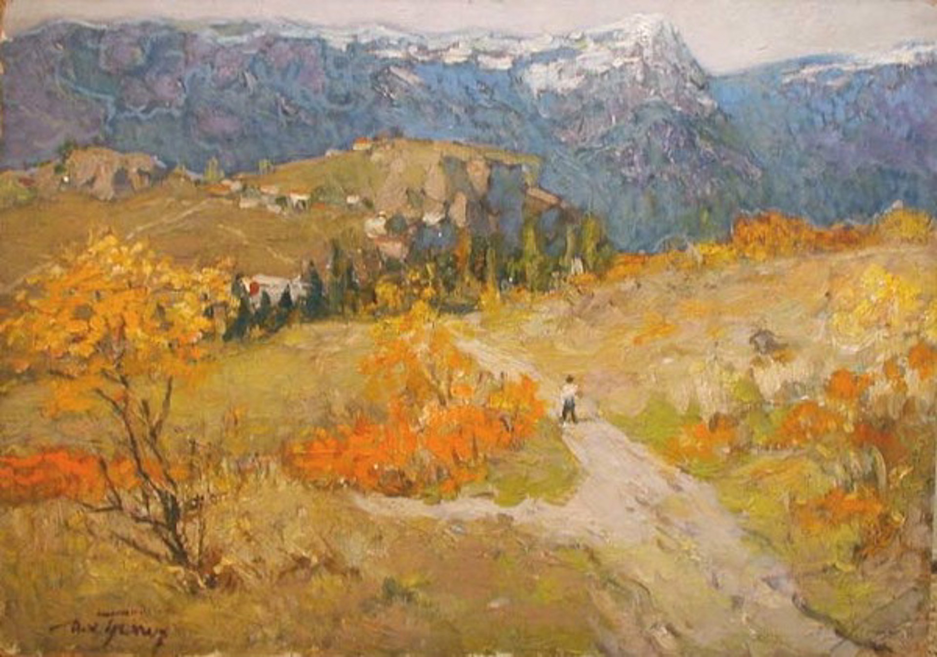 Mountains in Gurzuf by Mikhail Grachev