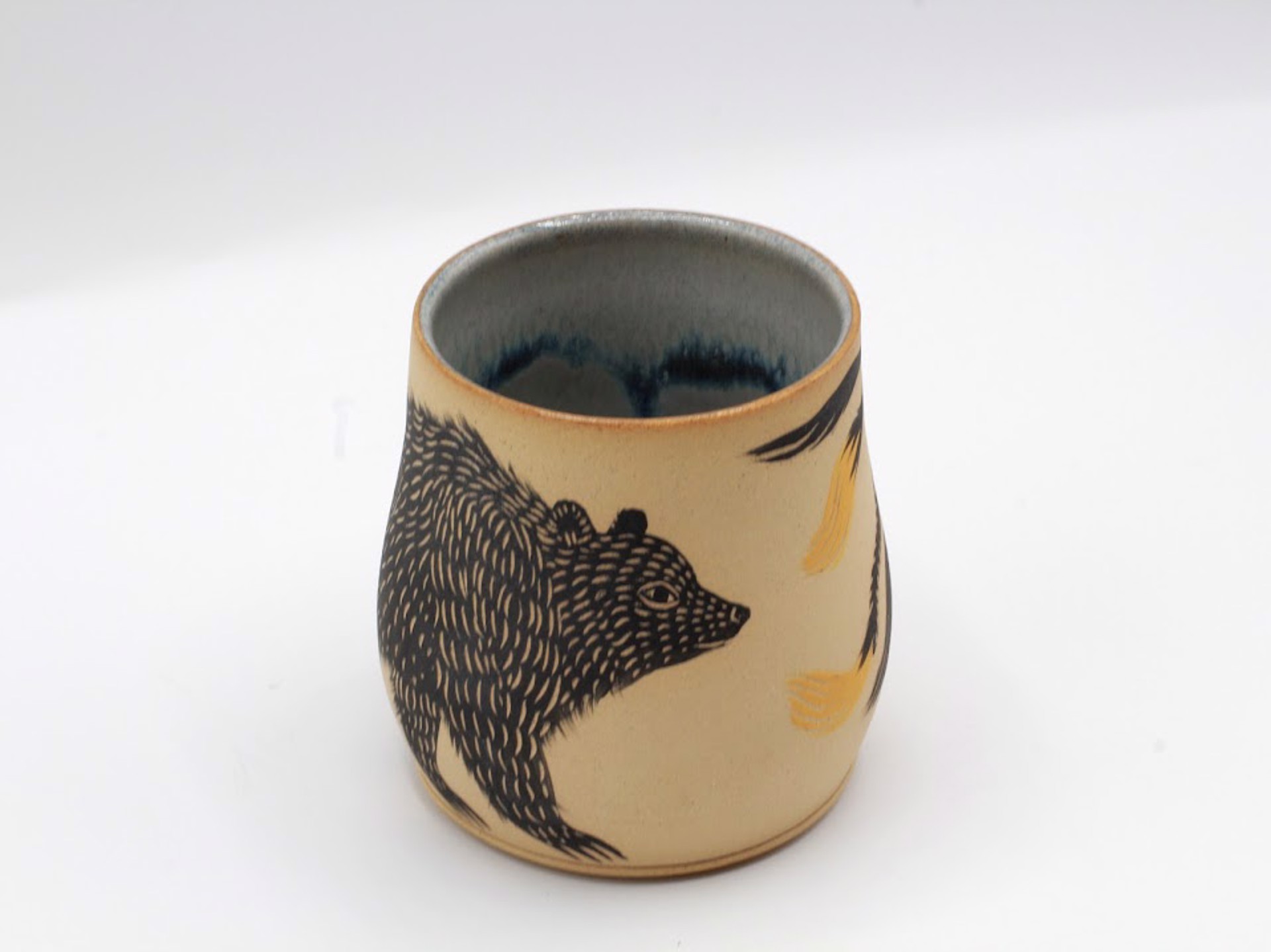 Bear and Flower Mug by Christine Sutton