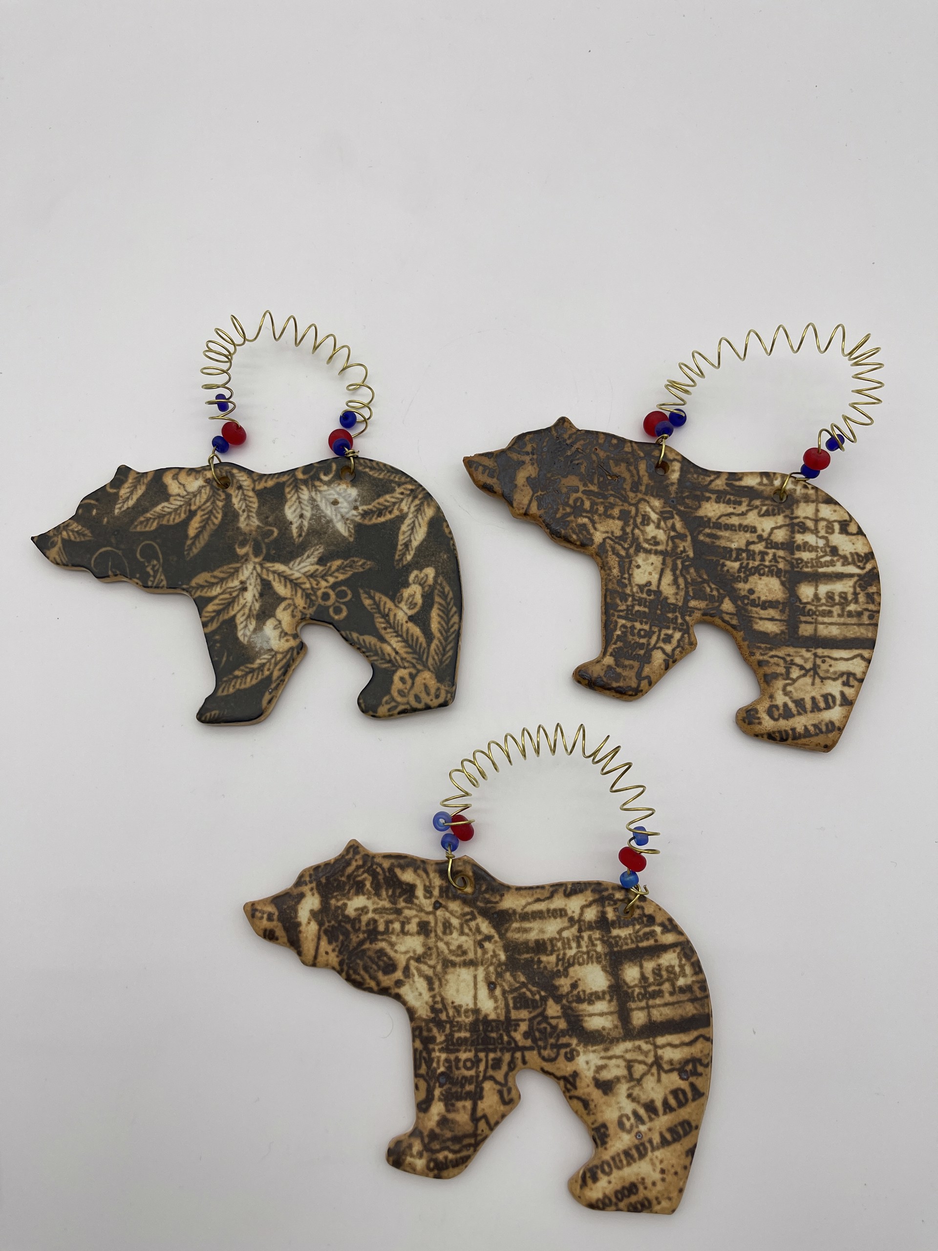 Polar Bear Ornaments by Karen Heathman