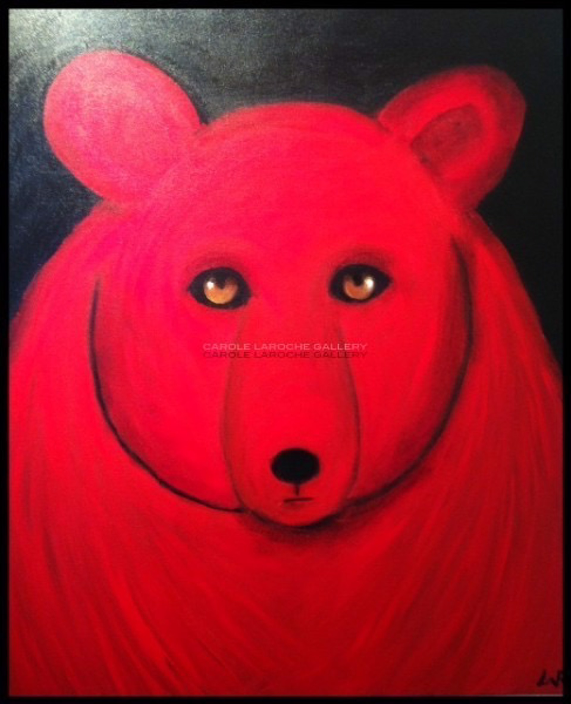 SOLD 'Red Bear' by Carole LaRoche