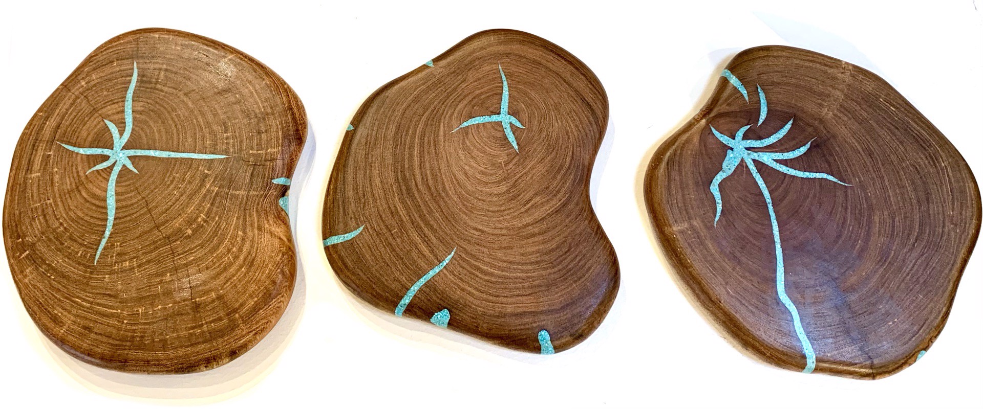 Rounds - Small Mesquite with Inlay, Assorted by TreeStump Woodcraft