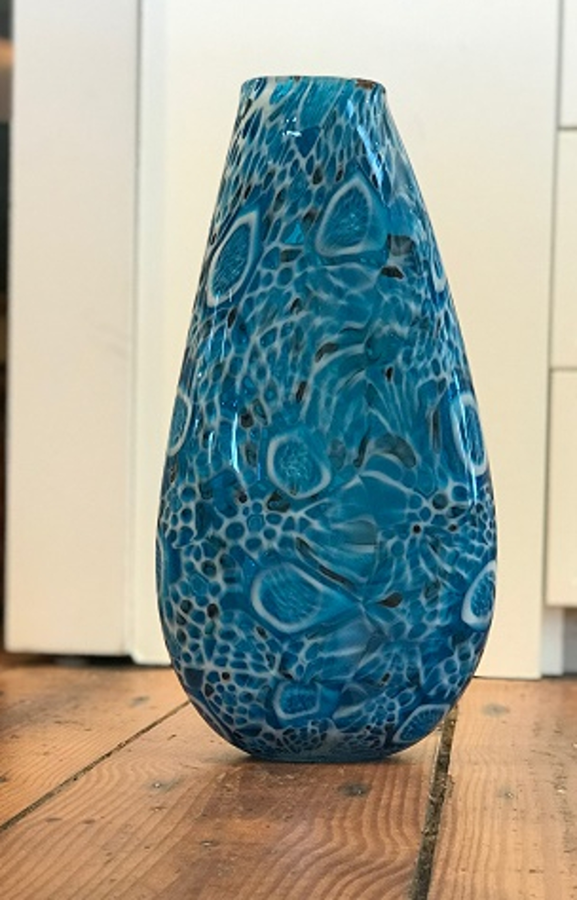 Murrine Blown Glass Vase by John Glass