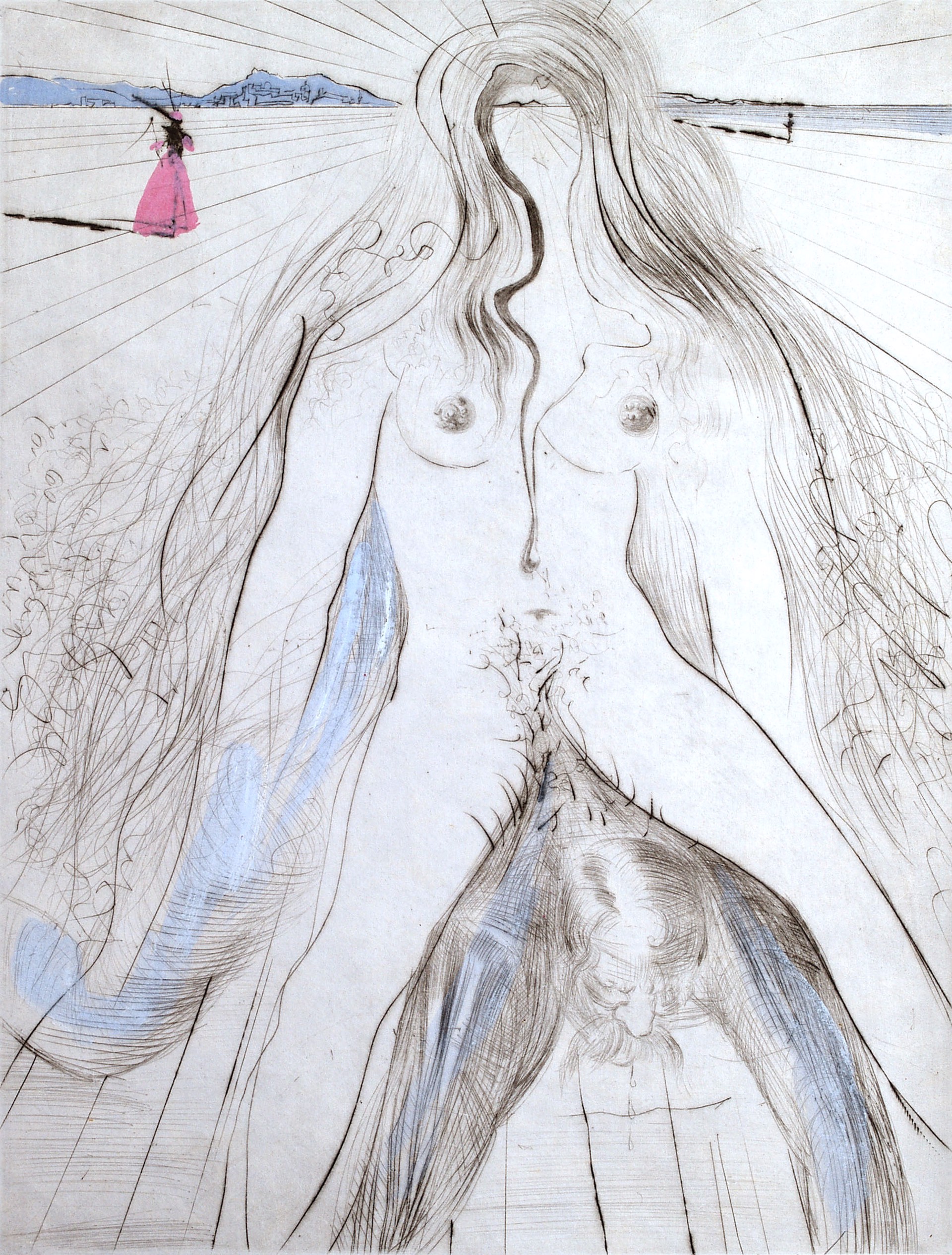 Venus in Furs "Woman on Horseback" by Salvador Dali