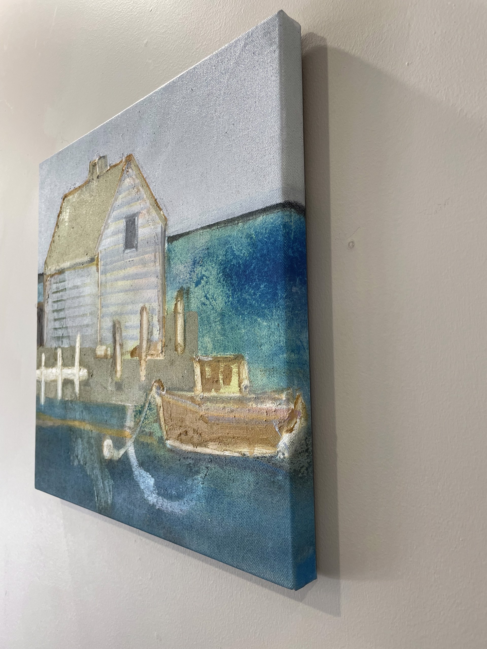 LITTLE BOAT AND LITTLE HOUSE by CHRISTINA THWAITES (Landscape)