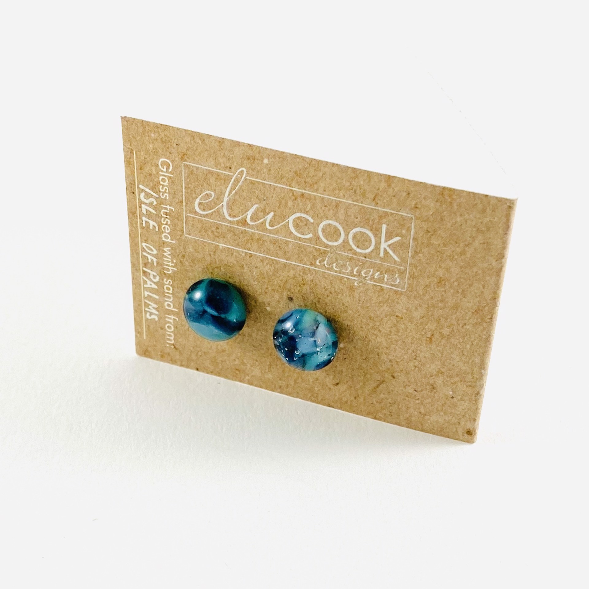 Button Earrings, 9a by Emily Cook