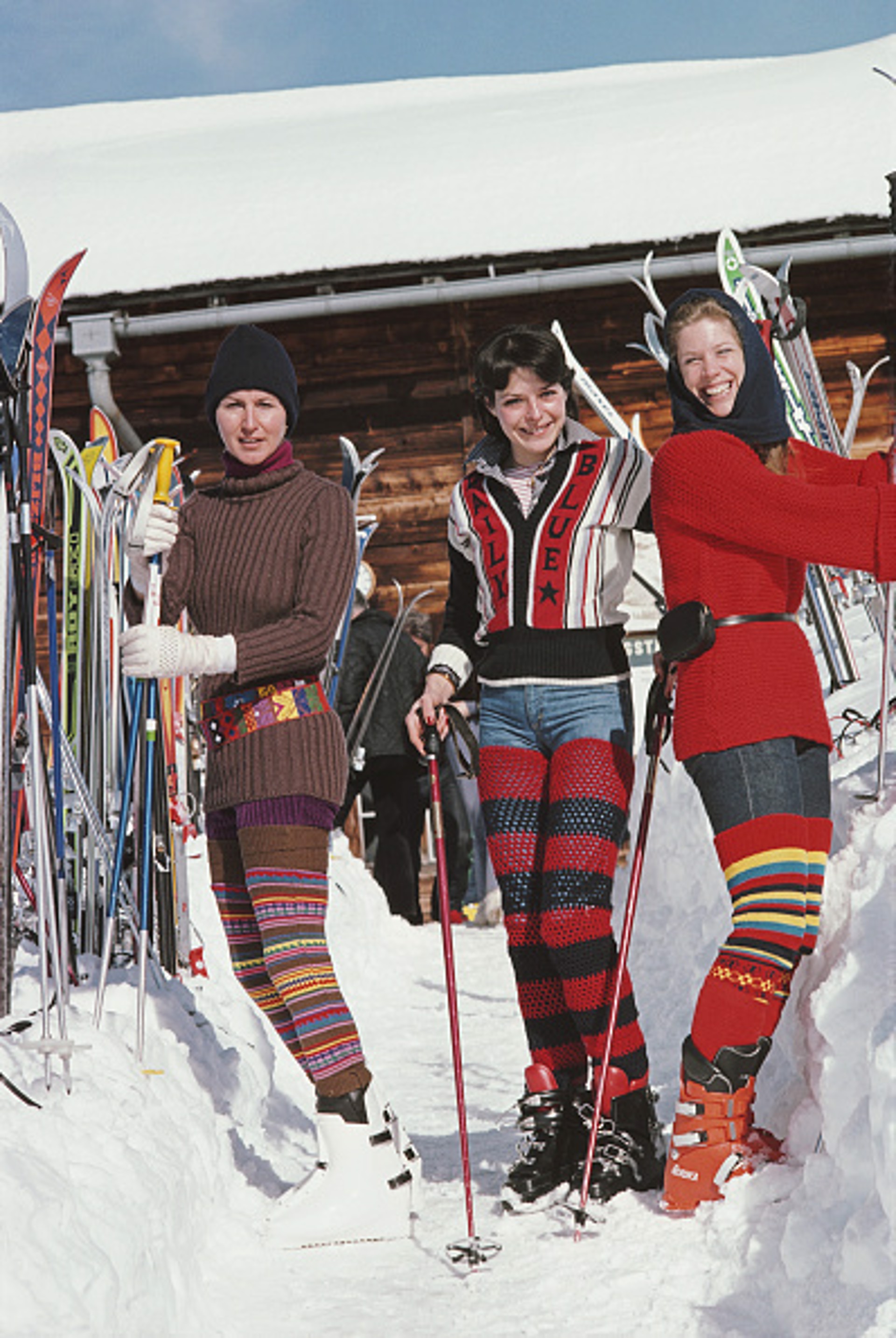Skiing In Gstaad by Slim Aarons