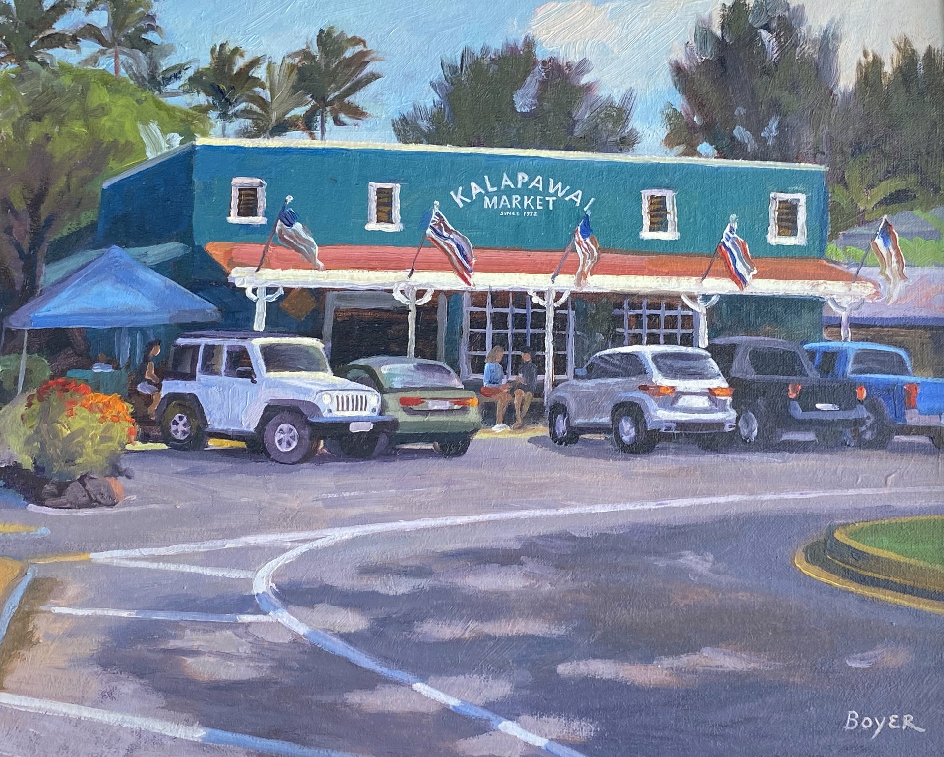 Kailua Coffee Time by Lynne Boyer