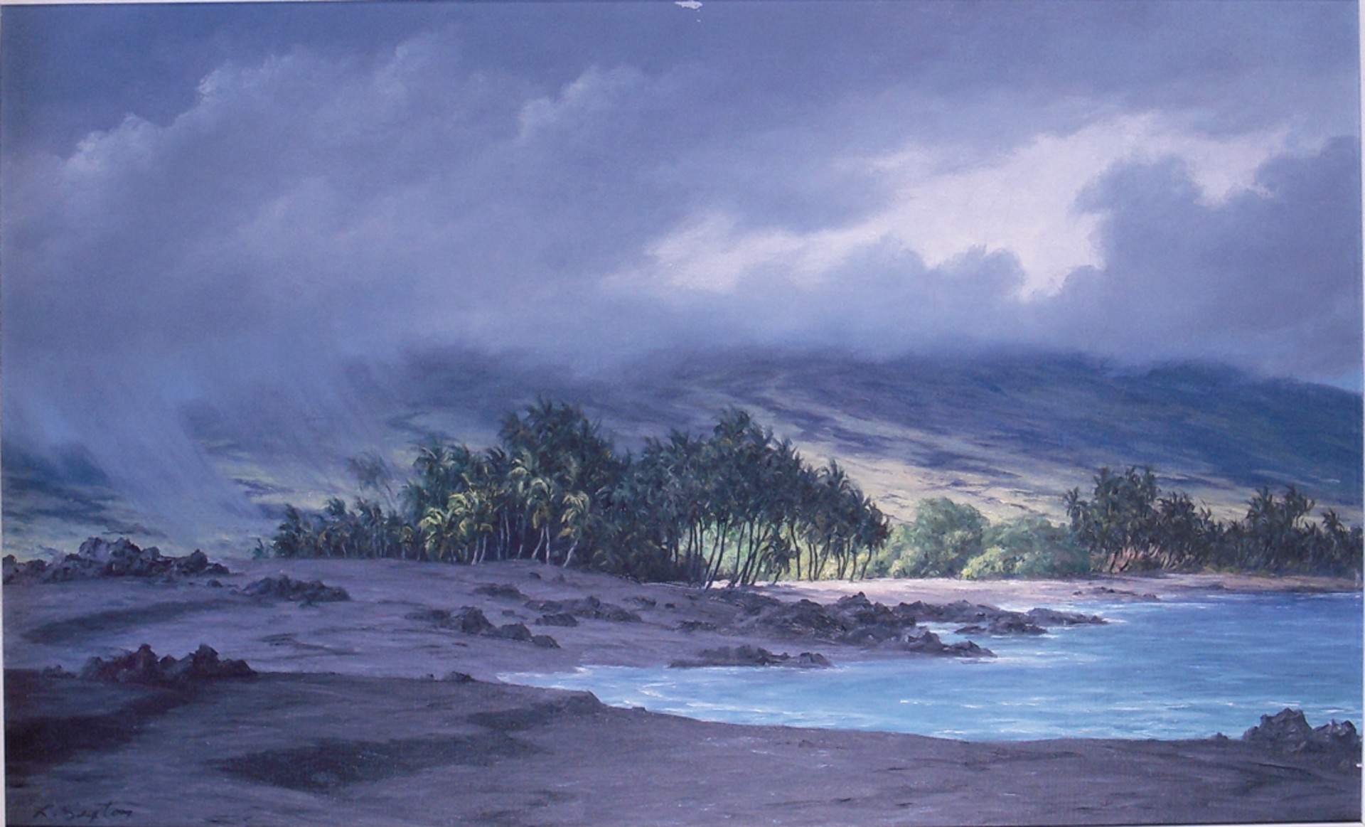 Squall at Keawaiki by Leo Lloyd Sexton