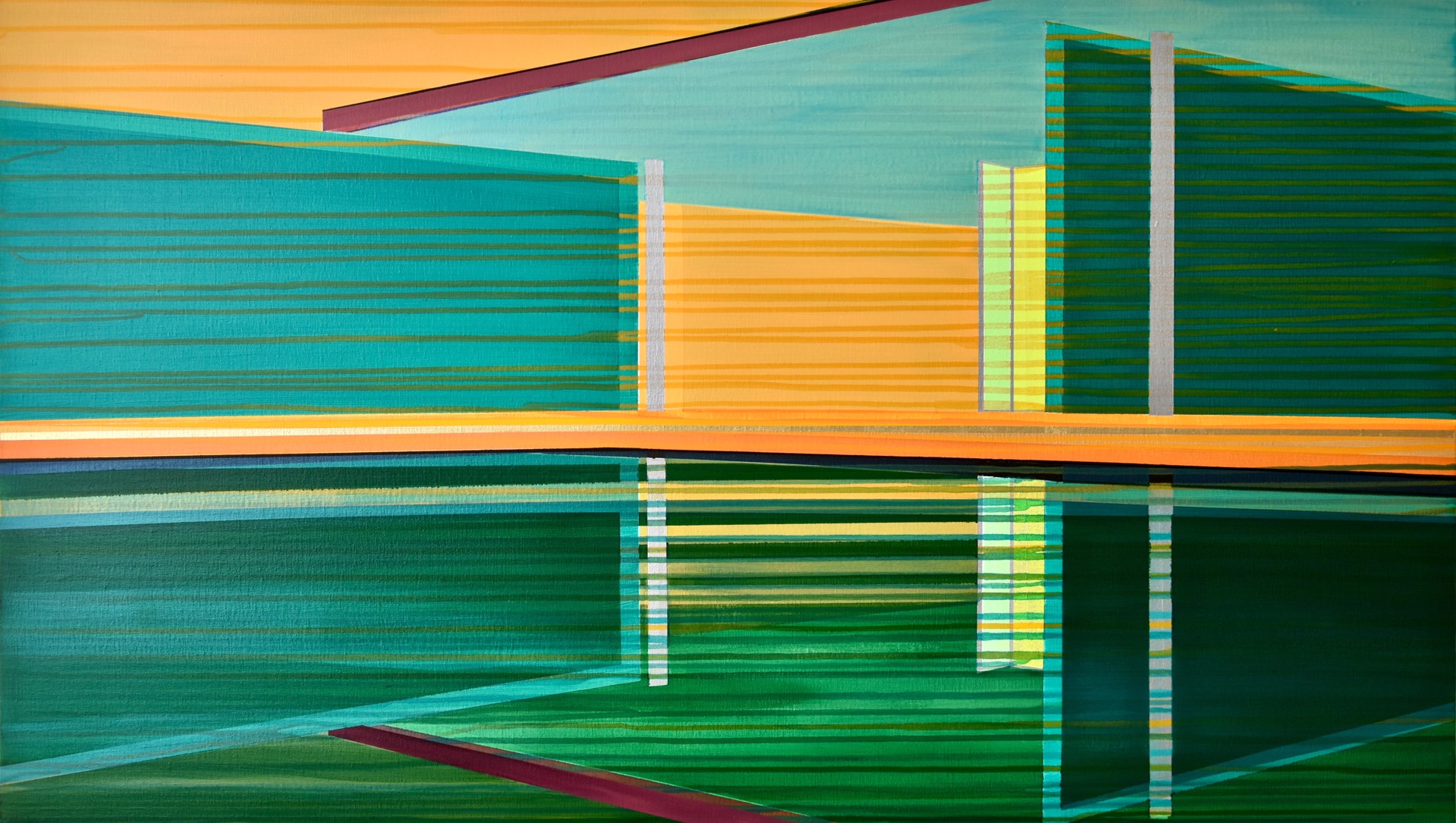 Floating Mirror by Cecile van Hanja