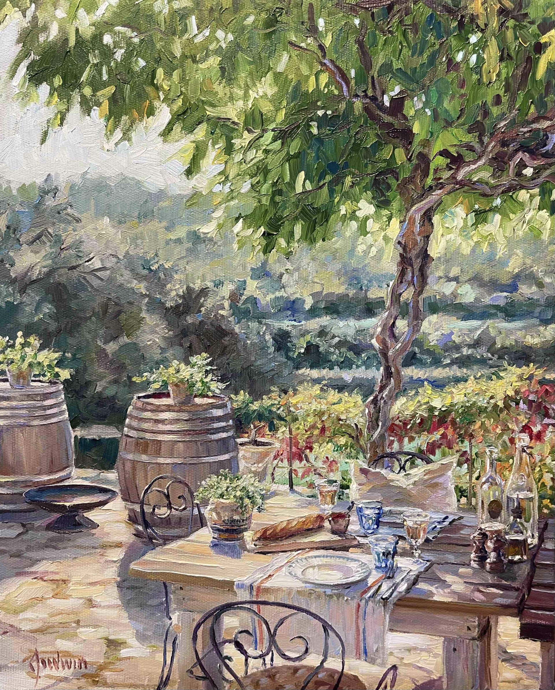 Vineyard at Les Oliver's by Lindsay Goodwin