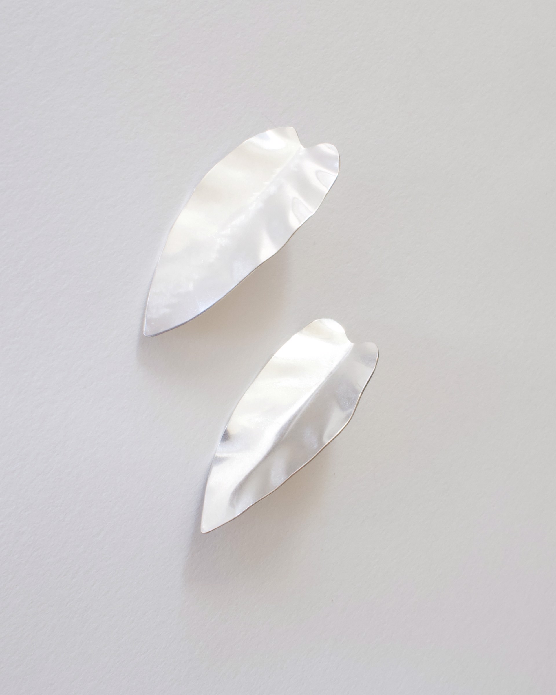Large Philodendron Leaf Studs by Audrey Laine