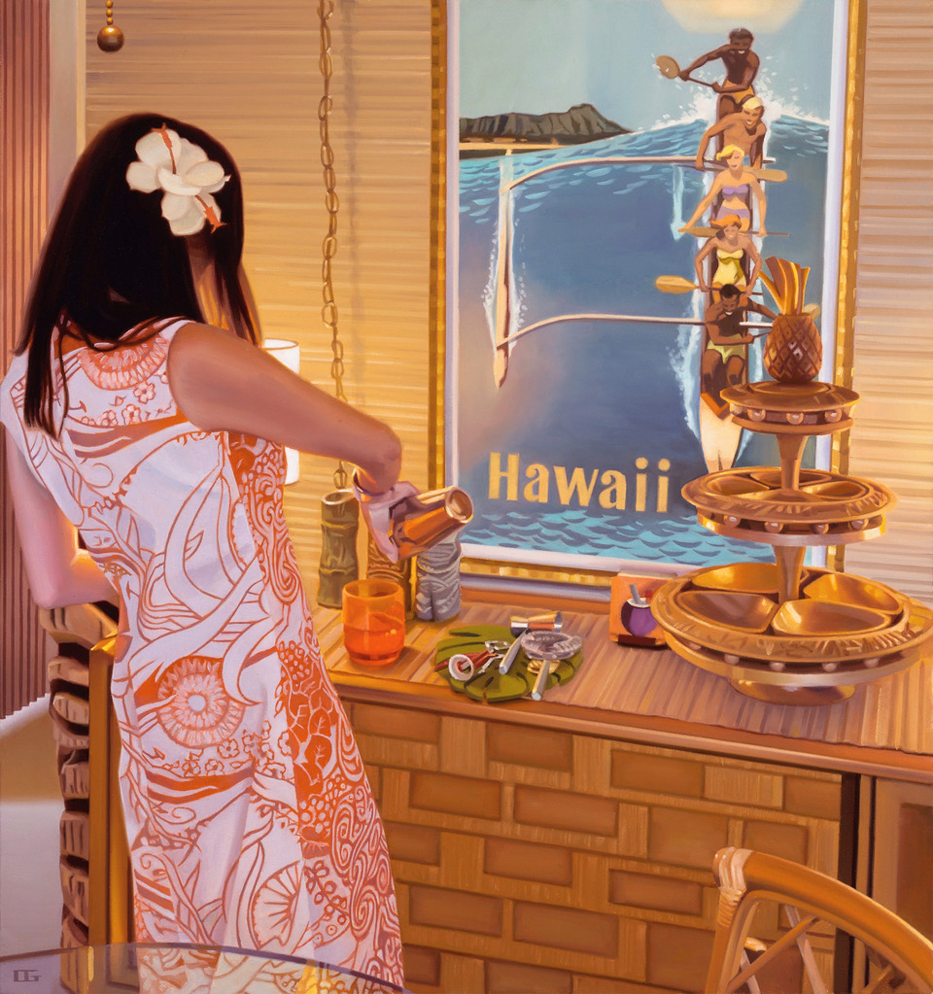 Mai Tai Afternoon - Original by Carrie Graber