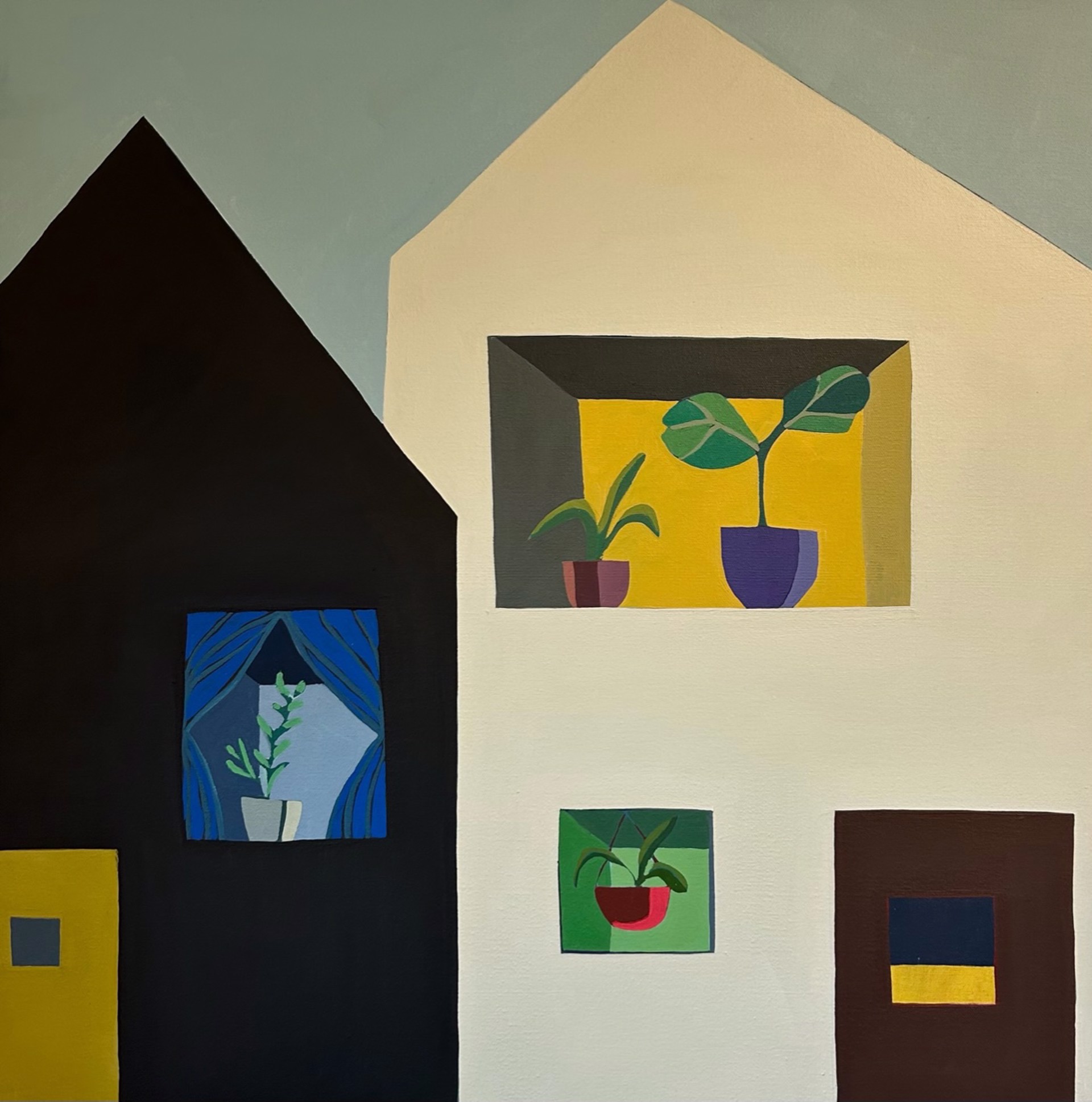 Three Windows, Two Houses by Sage Tucker-Ketcham