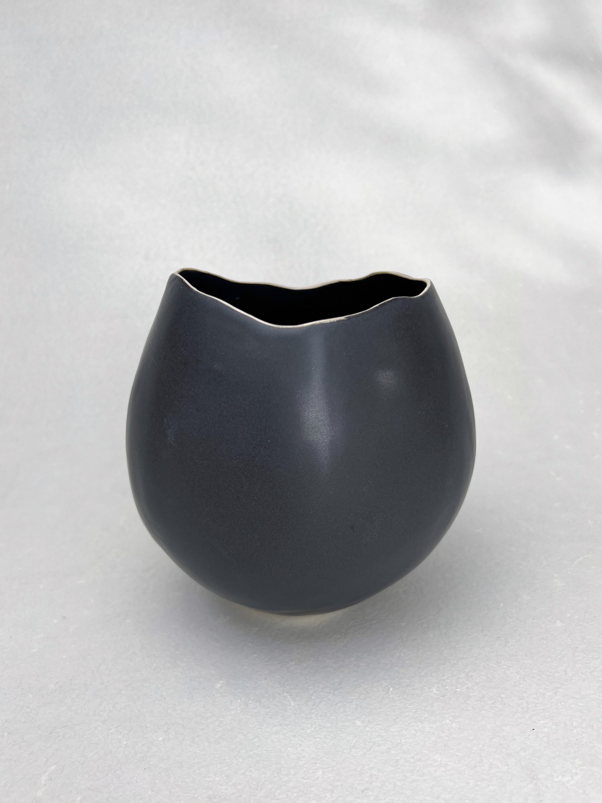 Solid Black Vase by Kate Tremel