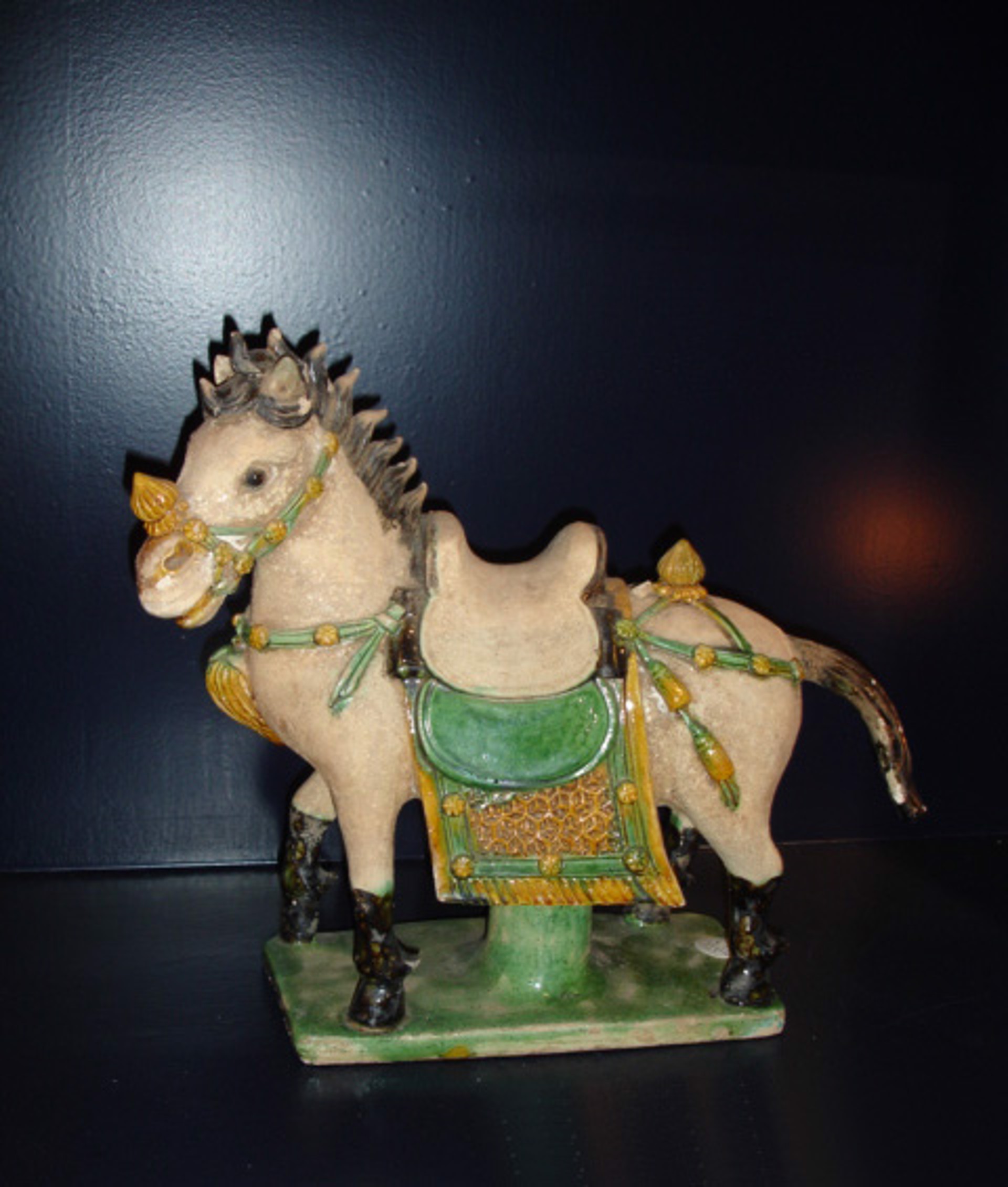 PAINTED POTTERY HORSE