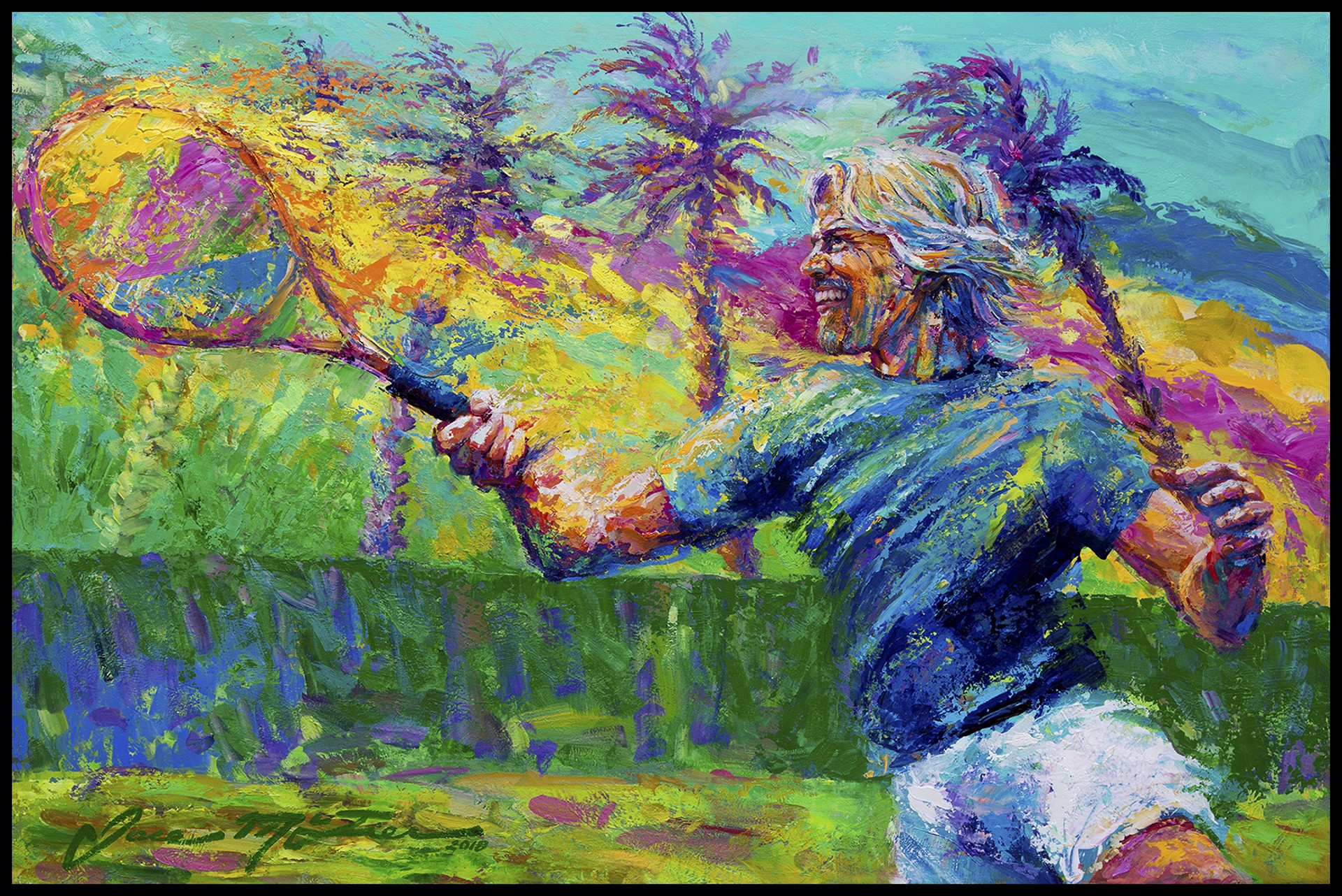 "Necker Island Tennis" (Sir Richard Branson) by Jace McTier