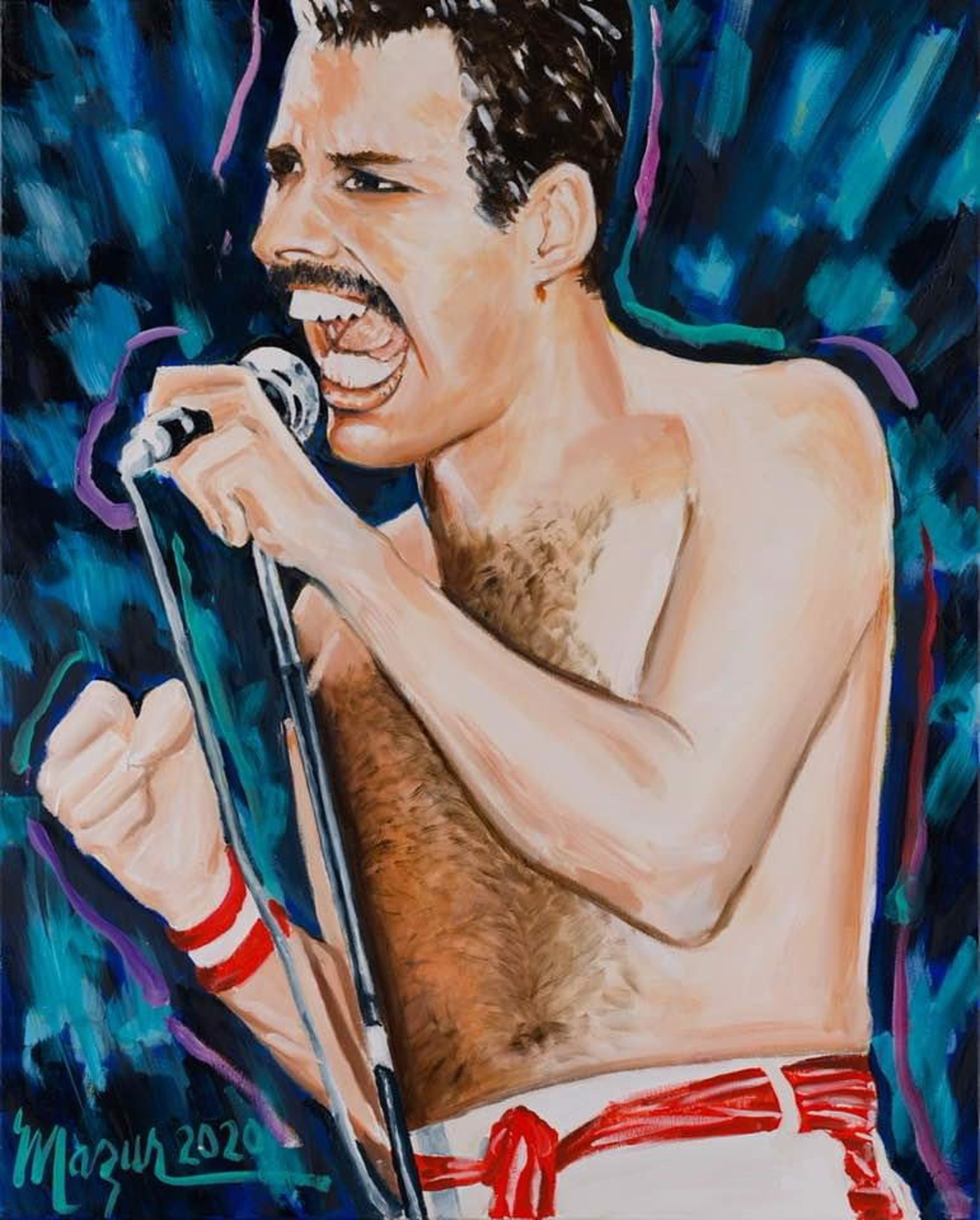 Freddie Mercury by Ruby Mazur