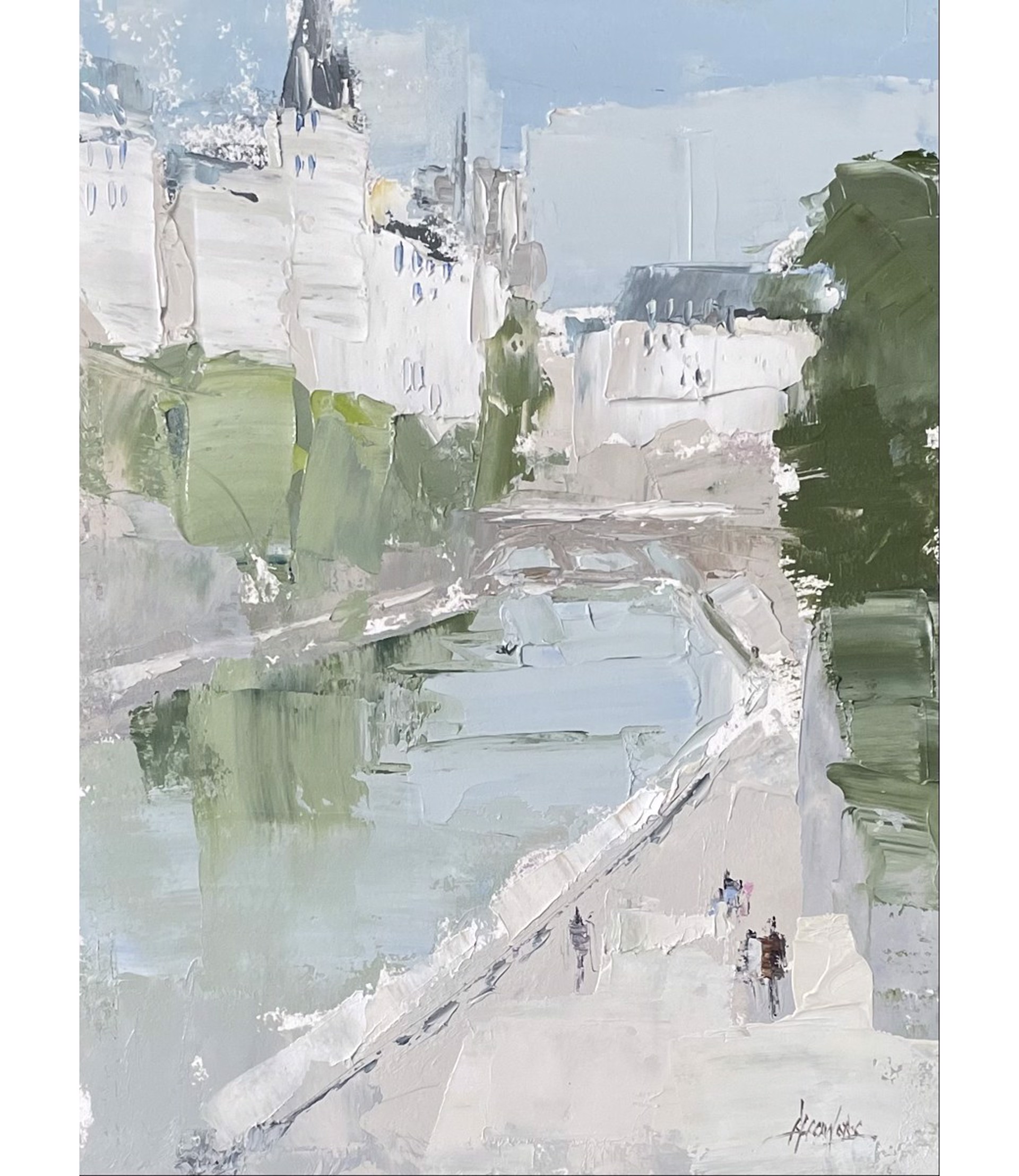 Walk Along the Seine, Paris by Barbara Flowers
